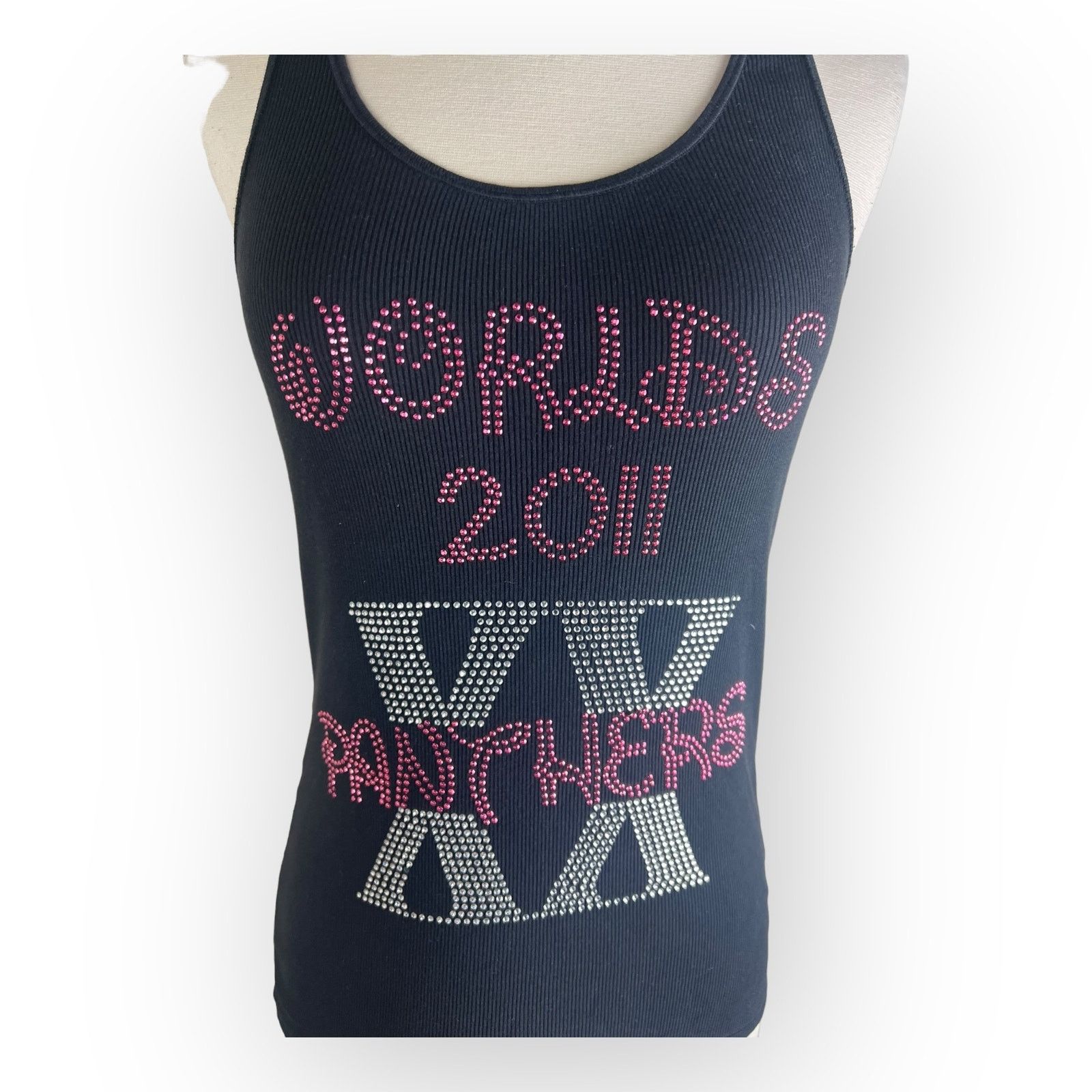 Vintage 2011 Cheer Athletics Panthers Bedazzled Worlds Tank Top Size L / US 10 / IT 46 - 5 Thumbnail