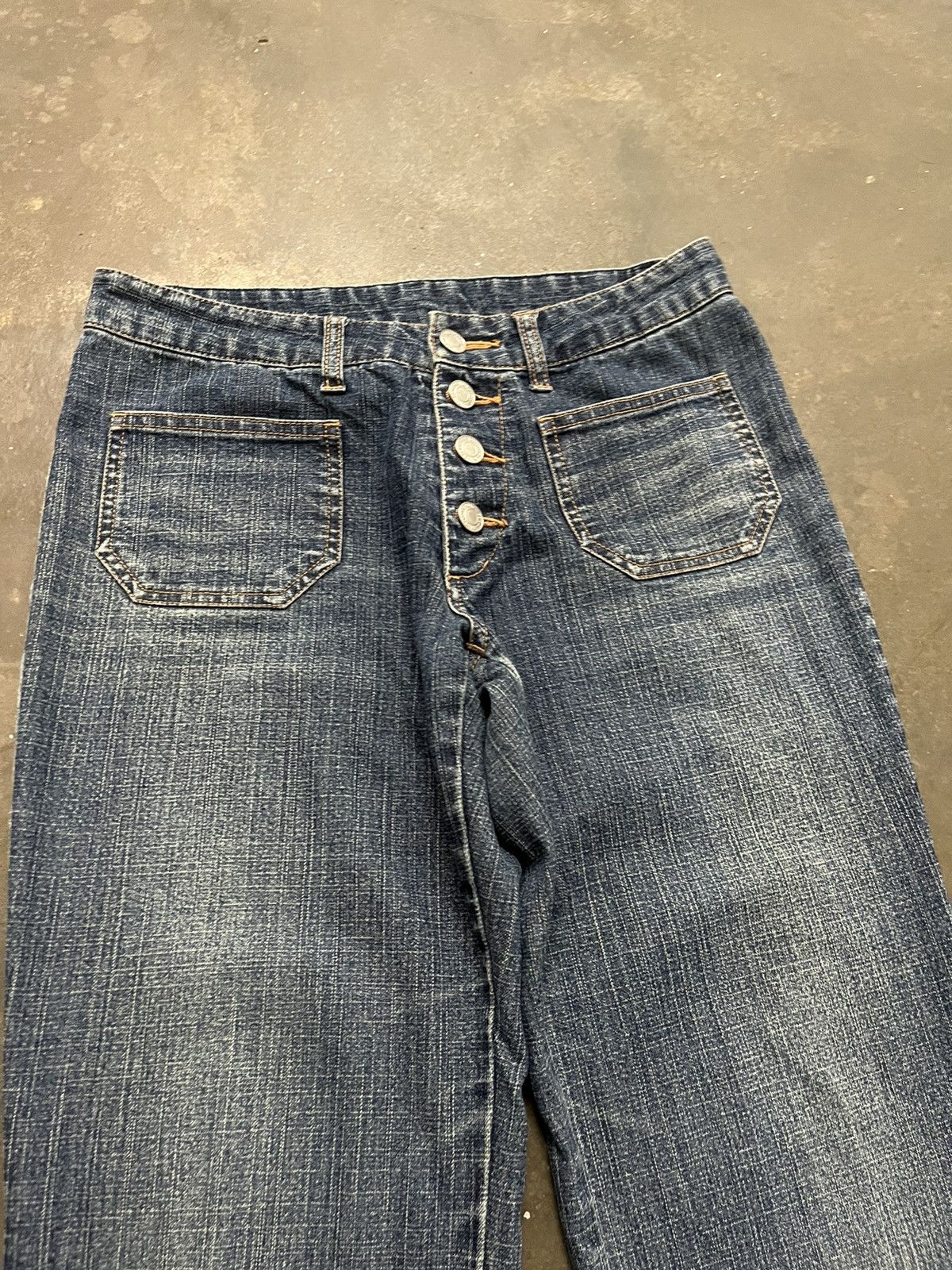 Tornado Mart Super Flare Jeans Bushpant low rise distressed F1 Size US 28 / EU 44 - 3 Thumbnail