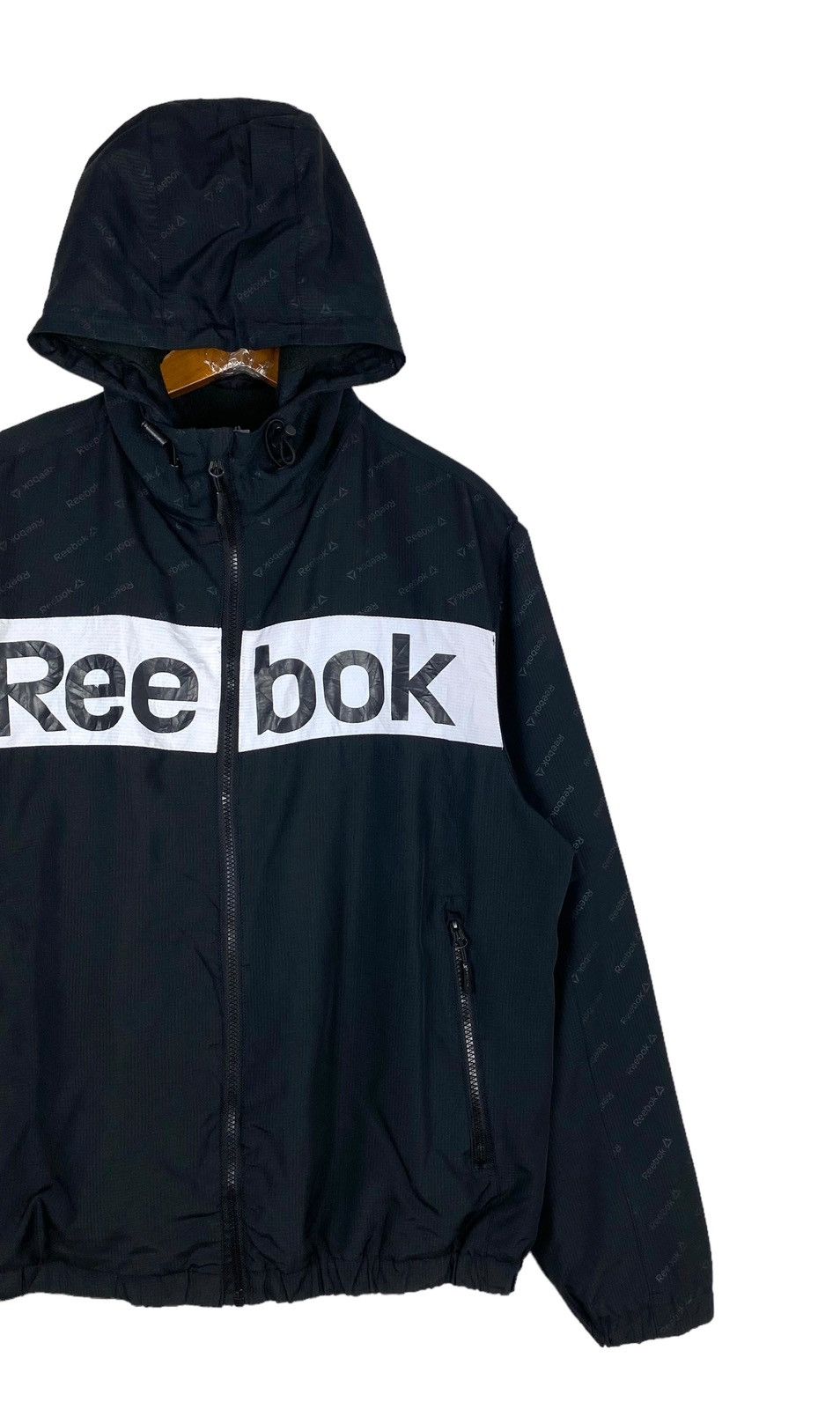 Reebok Rare‼️ Reebok Hoodie Spellout Jacket Size US M / EU 48-50 / 2 - 2 Thumbnail