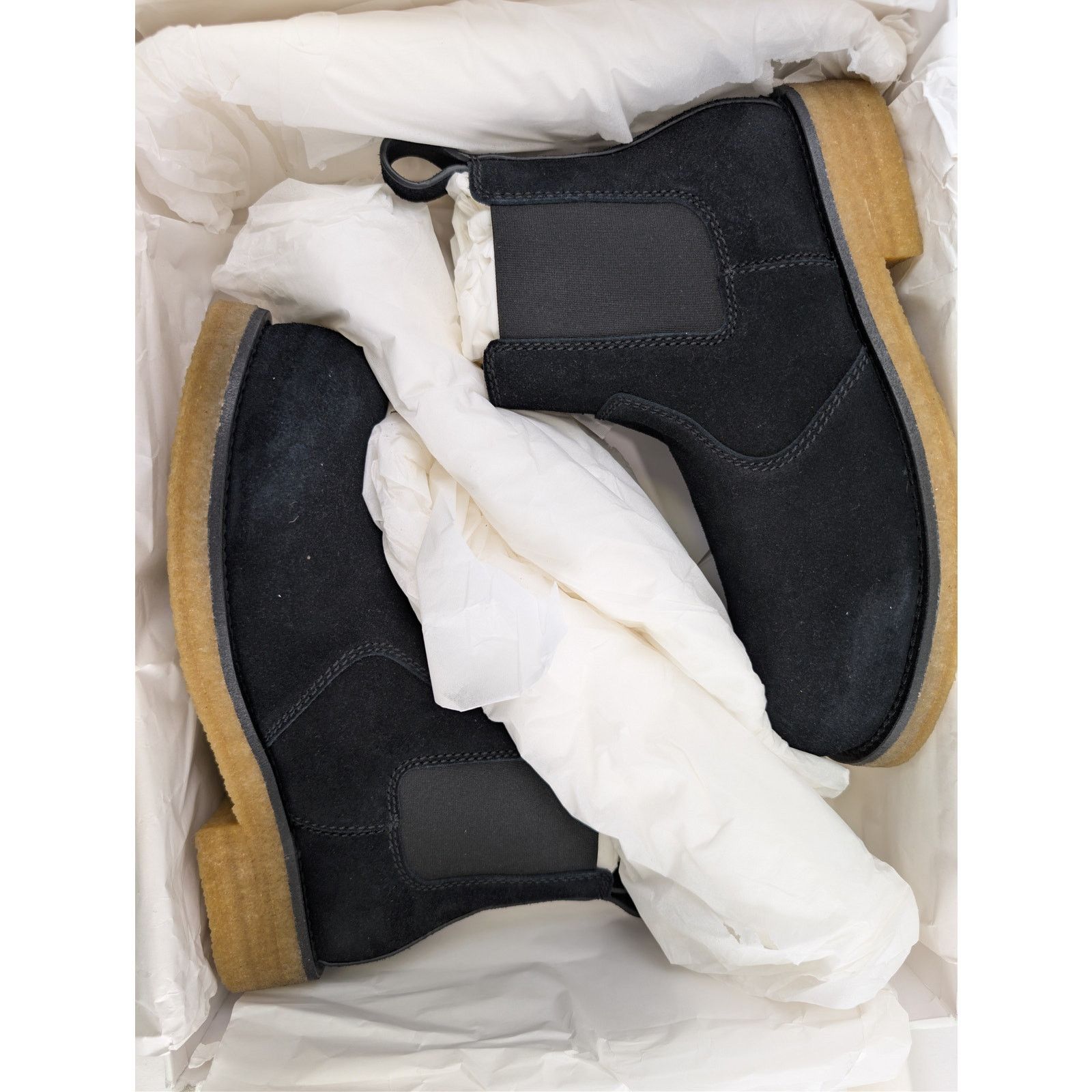 Bottega Veneta o1rshd1 Deep Nubuck Helium Ankle Boots in Black Size US 10 / EU 43 - 17 Thumbnail