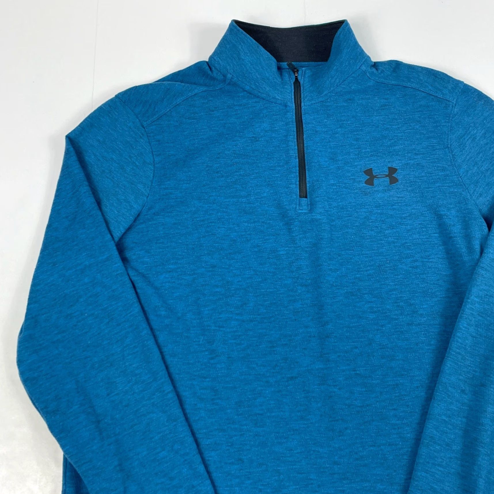 Under Armour Under Armour Shirt Men Medium Blue ColdGear 1/4 Zip Pullover Golfing Workout Gym Size US M / EU 48-50 / 2 - 2 Thumbnail