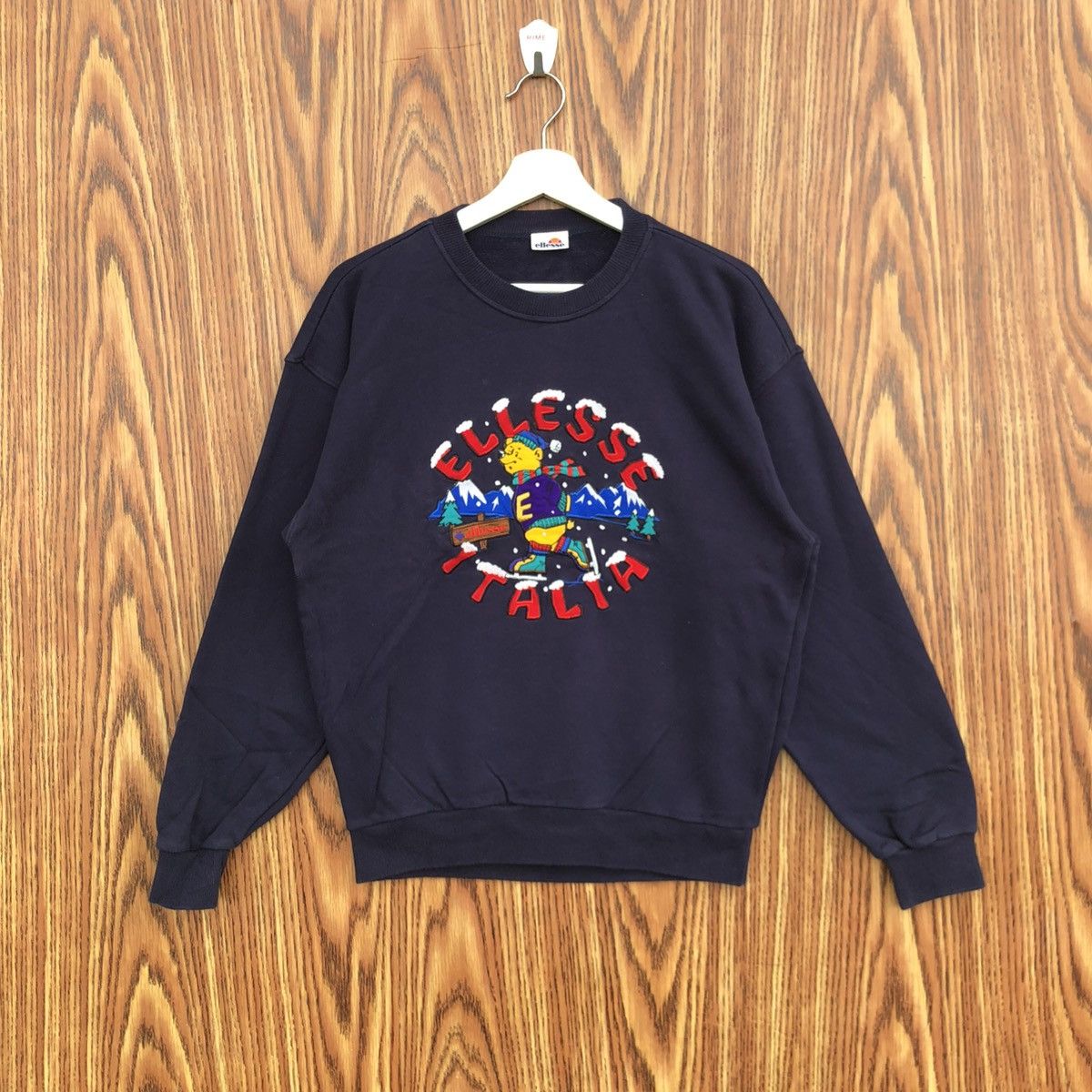 Ellesse Vintage Ellesse Italia Winter Sweatshirt Crewneck Pullover Size US L / EU 52-54 / 3 - 1 Thumbnail