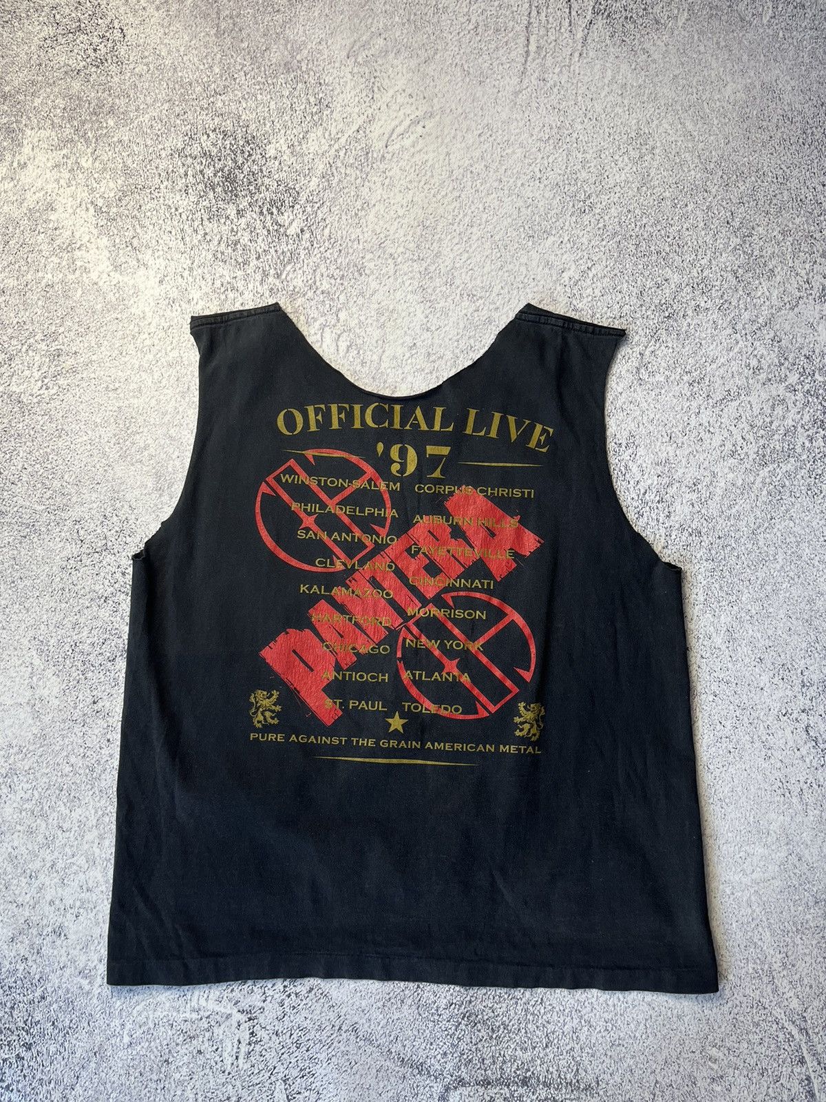 Band Tees 1997 Pantera Pure Against The Grain American Metal Size US L / EU 52-54 / 3 - 13 Thumbnail