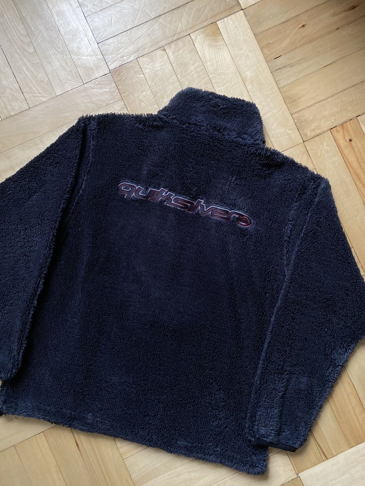 Quiksilver Quiksilver Vintage Rare Big Logo Teddy Surf Pocket Fleece Size US M / EU 48-50 / 2 - 5 Thumbnail