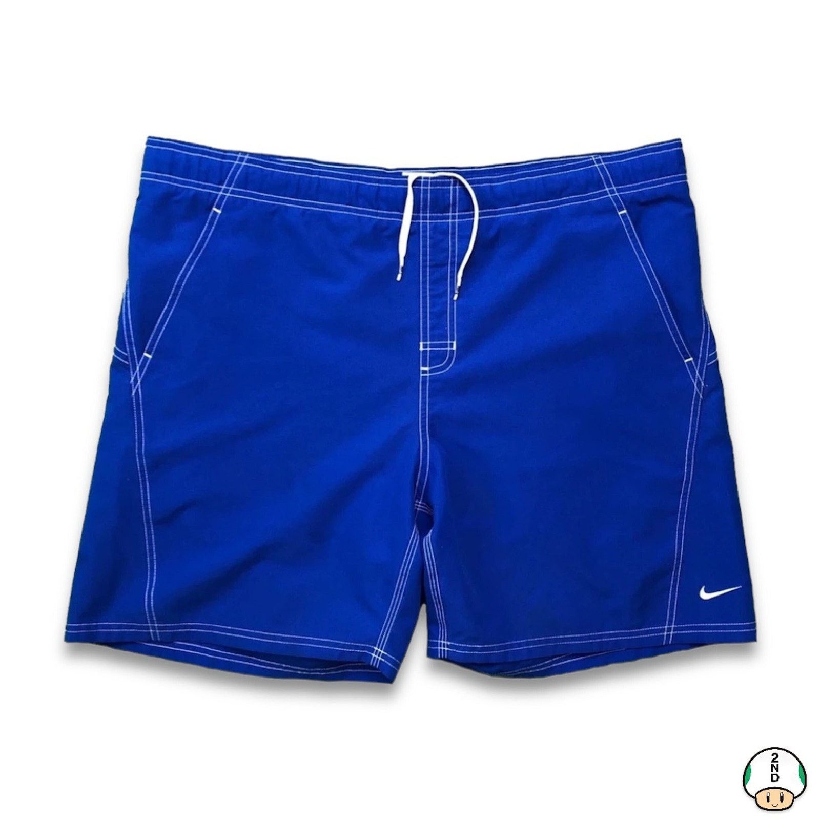 Nike × Vintage Nike Sportswear Shorts 2XL Swoosh Pocketed Athletic Pants Size US 41 - 1 Thumbnail