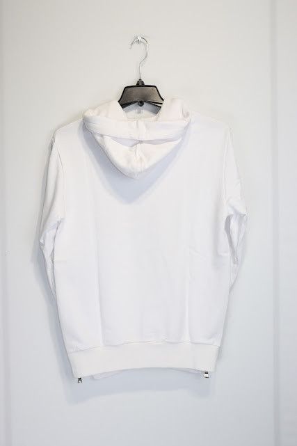 Balmain o1rshd1 Exploring Print Hoodie in White Size US M / EU 48-50 / 2 - 6 Thumbnail