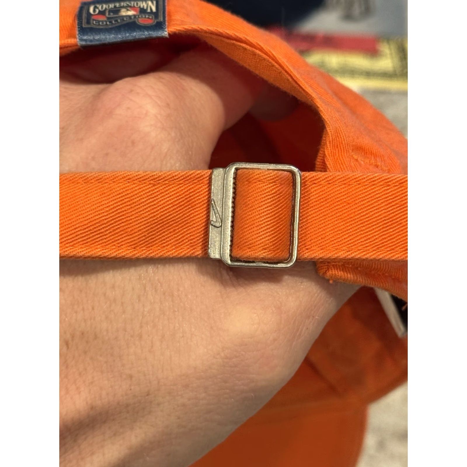 Nike VINTAGE Nike Team Sports Detroit Tigers Pennant Cooperstown Strapback Hat MLB Men One Size Orange Adjustable Cotton Baseball Cap Size ONE SIZE - 6 Thumbnail