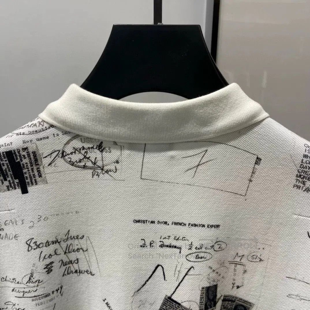 Dior Dior Men's White Slim Short Sleeve Polo. Size US S / EU 44-46 / 1 - 4 Thumbnail