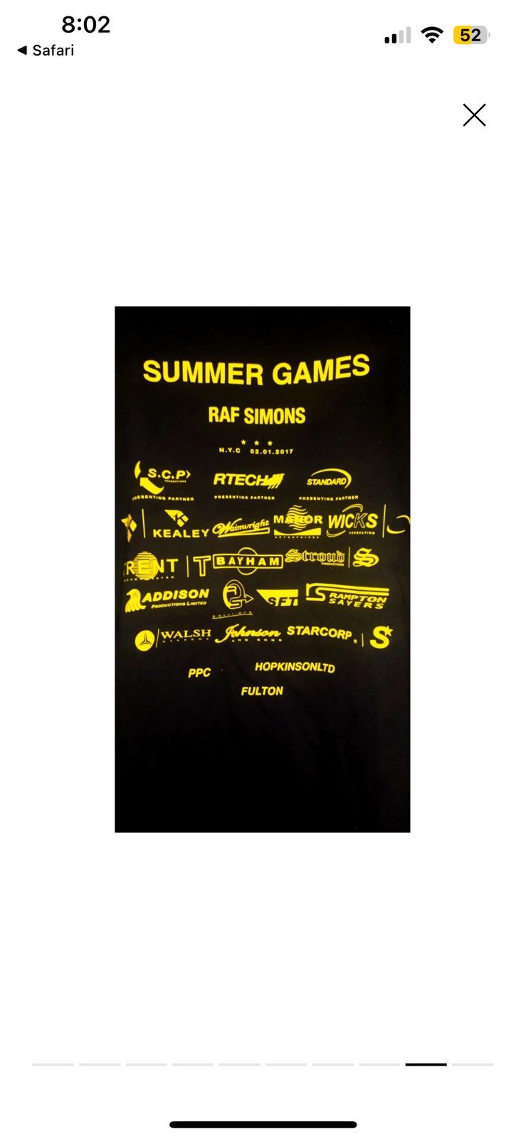 Raf Simons Raf Simons Oversized ‘Summer Games’ Swearshirt Size US S / EU 44-46 / 1 - 5 Thumbnail
