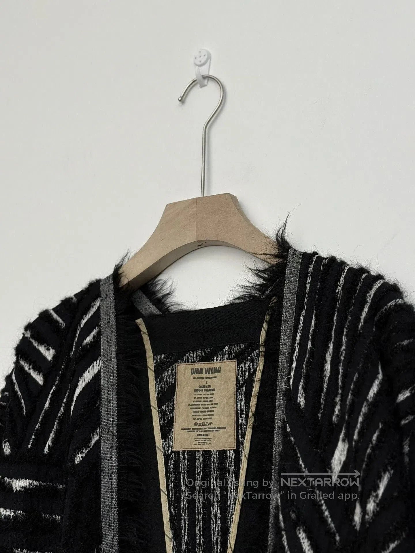 Uma Wang Uma Wang Wool Striped Duster Coat. Size US S / EU 44-46 / 1 - 4 Thumbnail