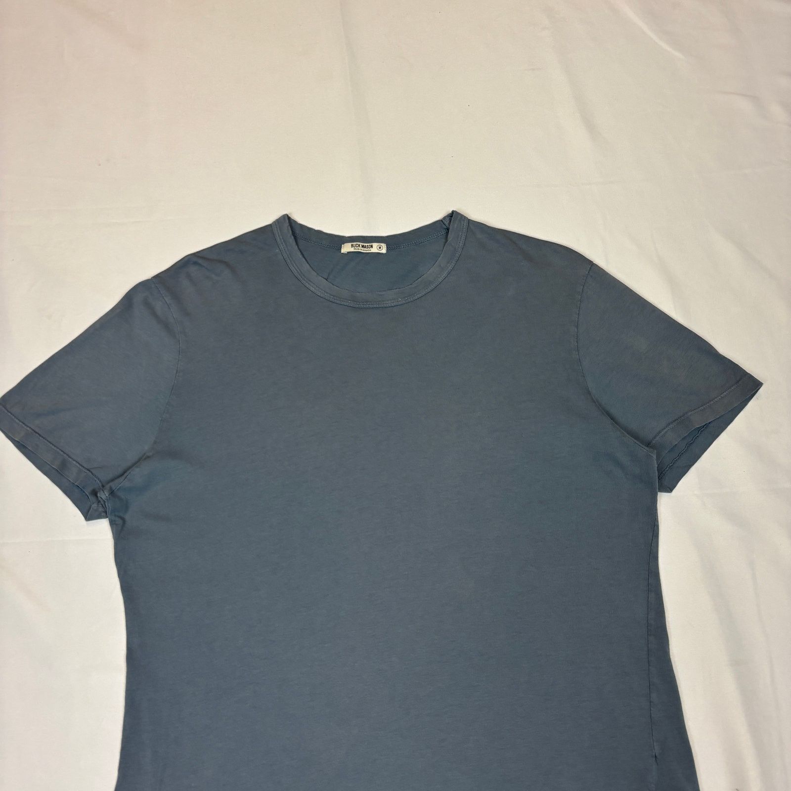 Buck Mason Buck Mason Curved Hem Slub Cotton Short Sleeve T Shirt M Size US M / EU 48-50 / 2 - 2 Thumbnail