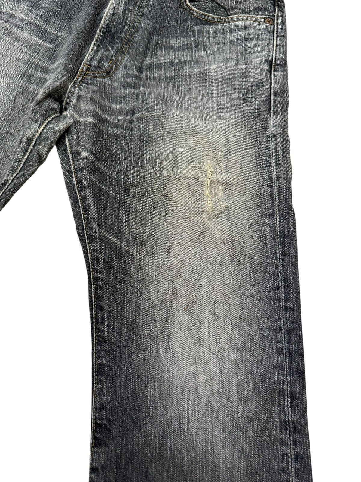 Edwin Flared Jeans Edwin 503 Japan Distressed Boot Cut Denim Size US 29 - 3 Thumbnail