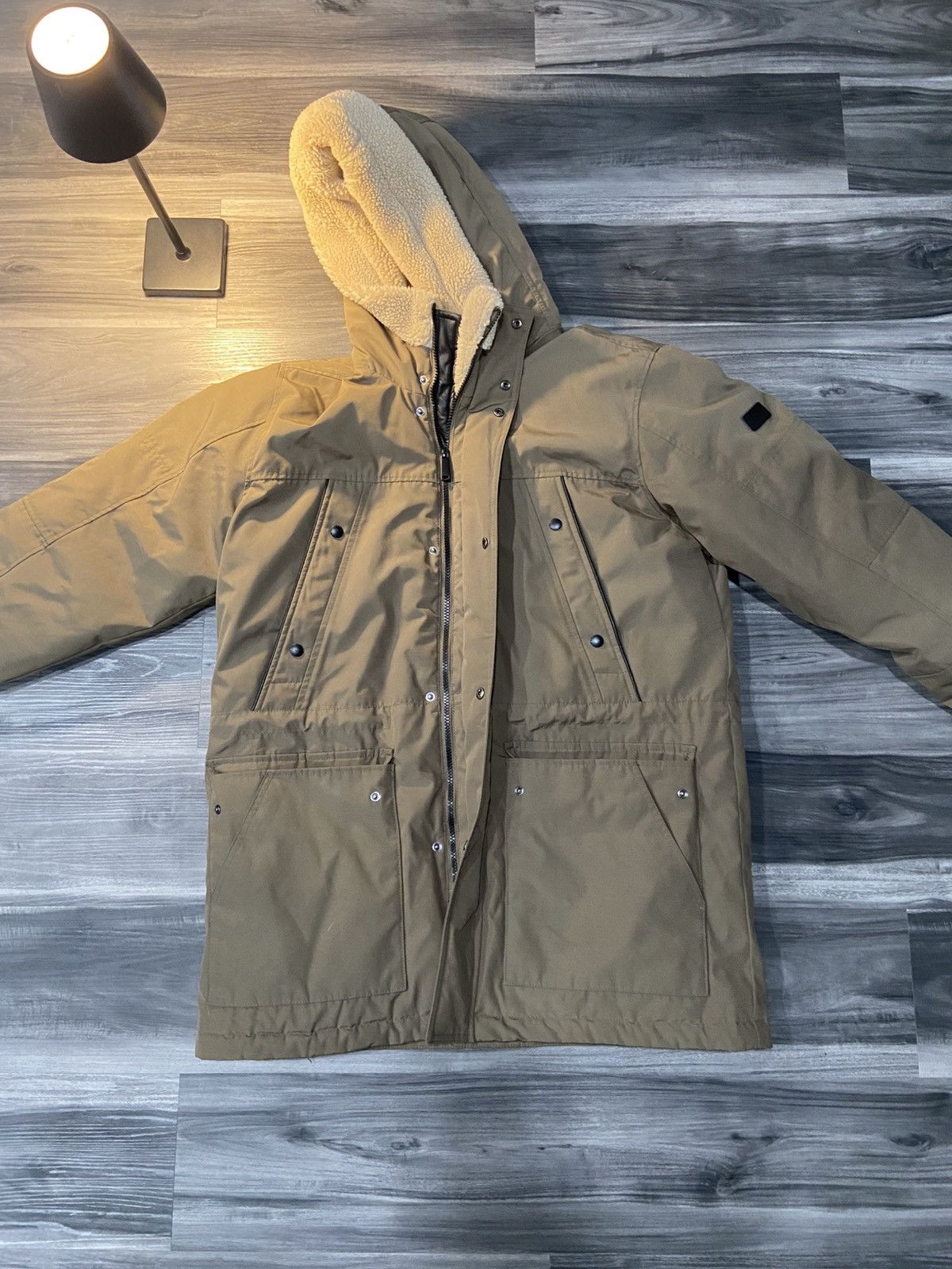 Sean John Sean John Puffer Coat Mens Medium Zip Fur Hoodie Size US M / EU 48-50 / 2 - 1 Thumbnail