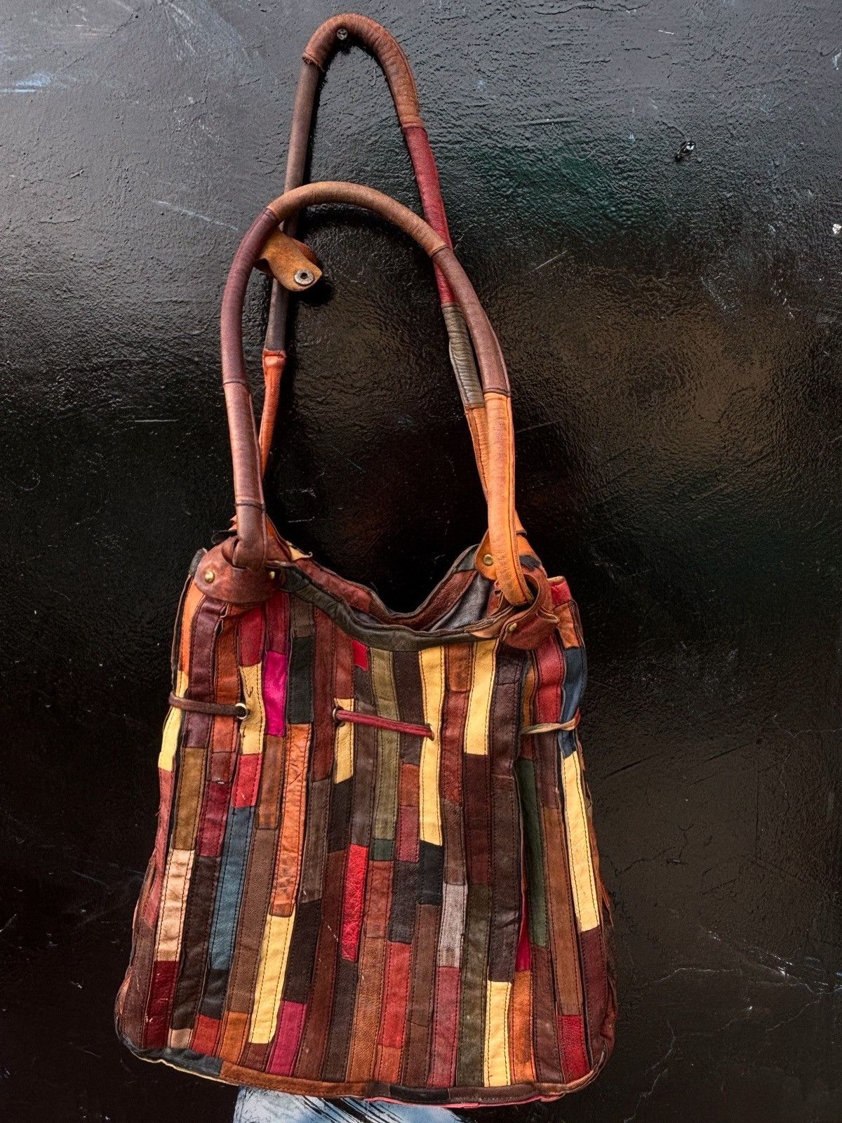 Genuine Leather Multi-Colored Lloyd Leather Tote (#1730-9) Size ONE SIZE - 2 Thumbnail