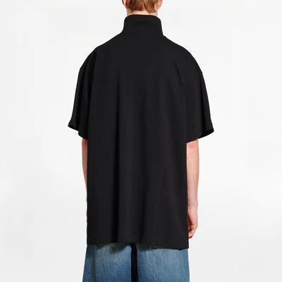 Balenciaga os11x0326 BB Garderobe Polo Shirt in Black Size US L / EU 52-54 / 3 - 3 Thumbnail