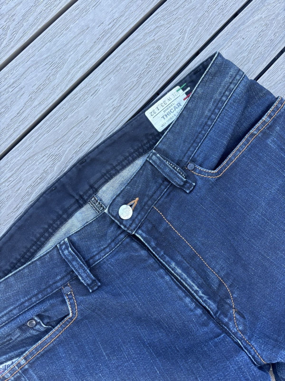 Diesel Diesel Made in Italy Thicar Denim Jeans 33x32 Size US 33 - 2 Thumbnail