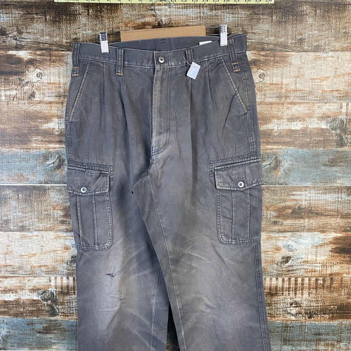 Japanese Brand DL Xebec Brown Cargo Multipocket Pants #C966 Size US 31 - 2 Thumbnail