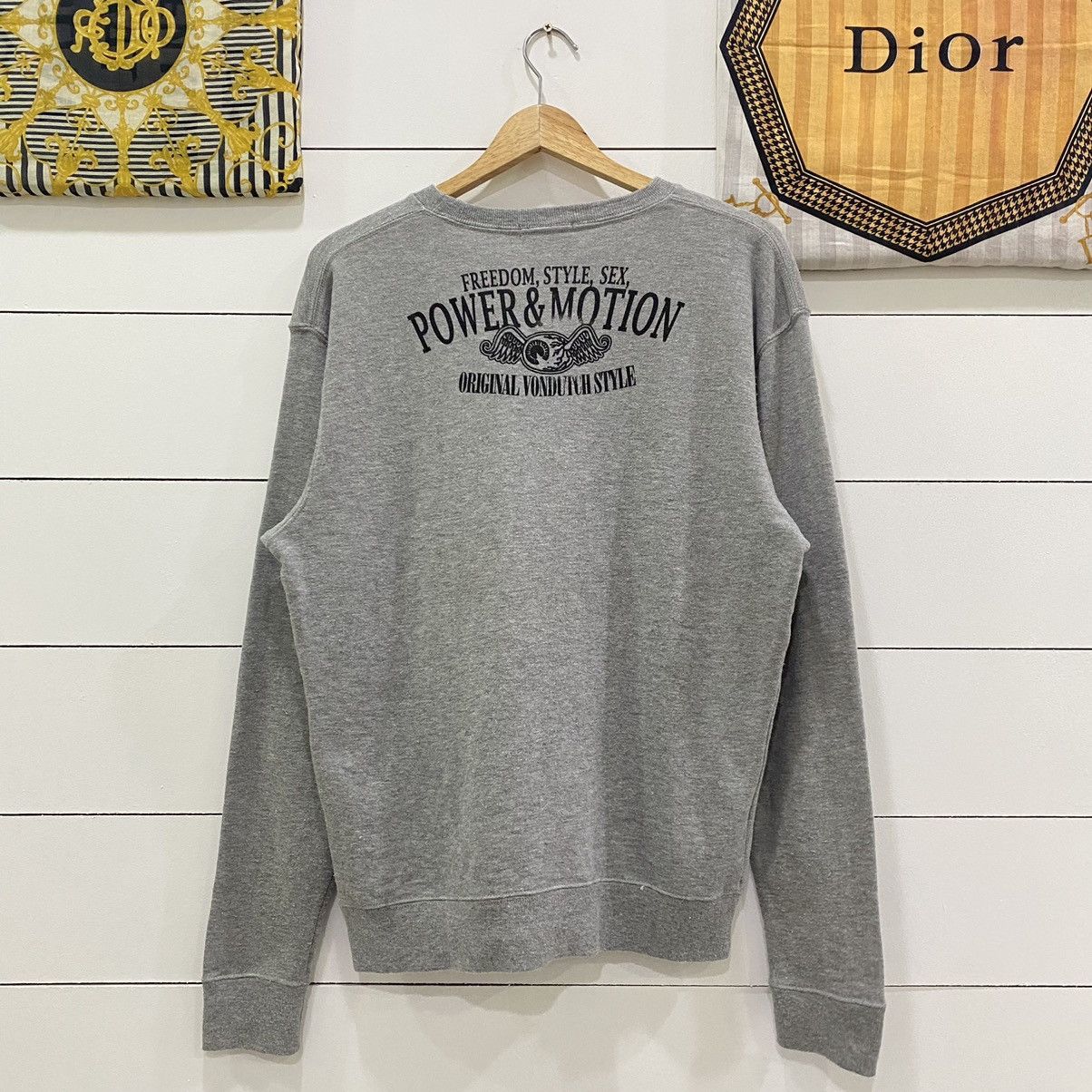 Japanese Brand × Vintage × Von Dutch Von Dutch Skull Crewneck Sweatshirt Size US L / EU 52-54 / 3 - 5 Thumbnail