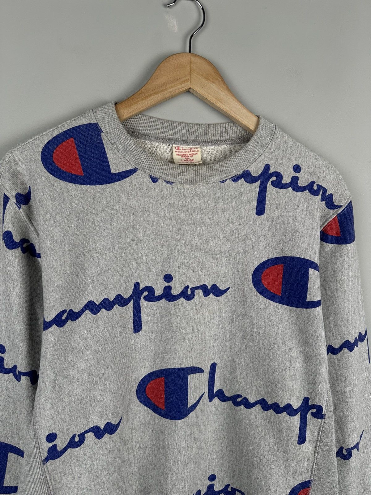 Champion Champion Reverse Weave Up Monogram Logo Sweatshirt Size US L / EU 52-54 / 3 - 3 Thumbnail
