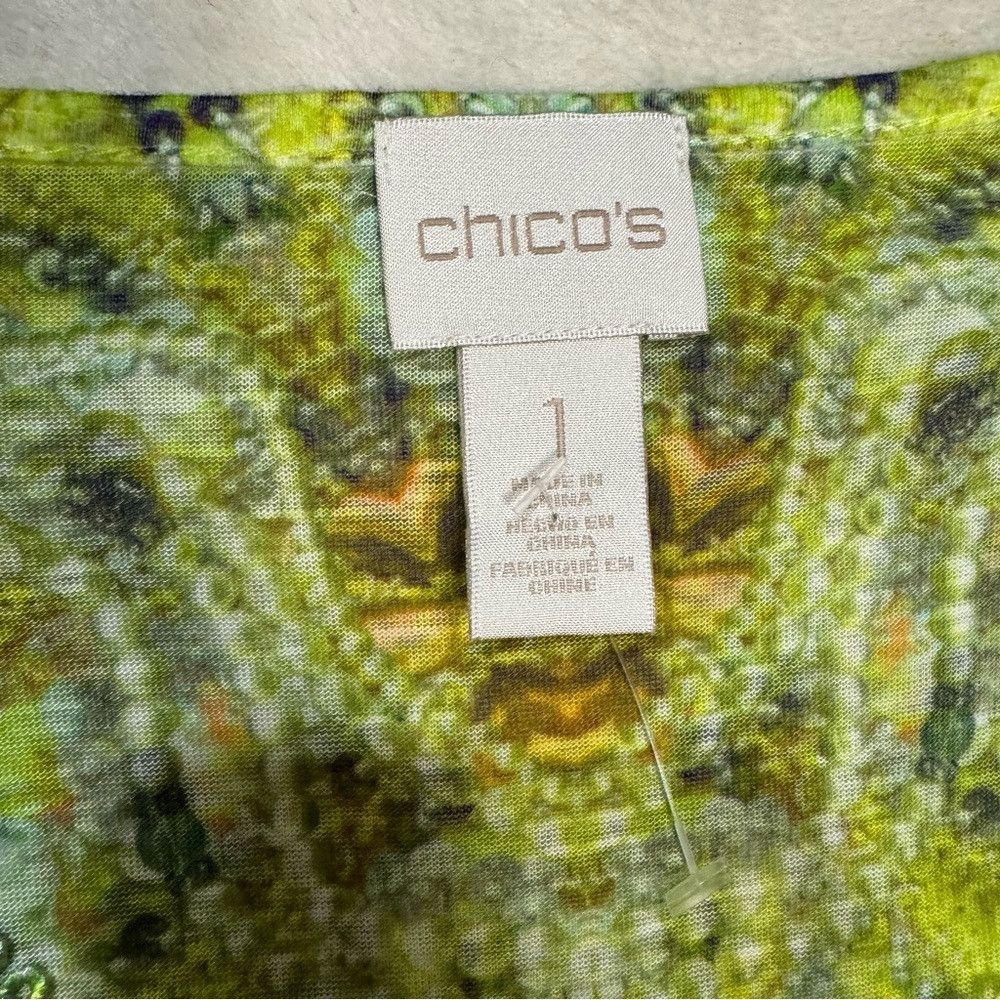 Chicos New Chico's Embroidered Inset Top Size 1 US M Size M / US 6-8 / IT 42-44 - 8 Thumbnail
