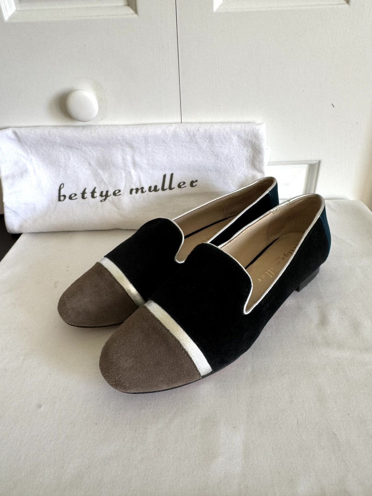 Other BETTYE MULLER Navy/Multicolor Suede Flat Shoes 8,5 EUC Size US 8.5 / IT 38.5 - 3 Thumbnail