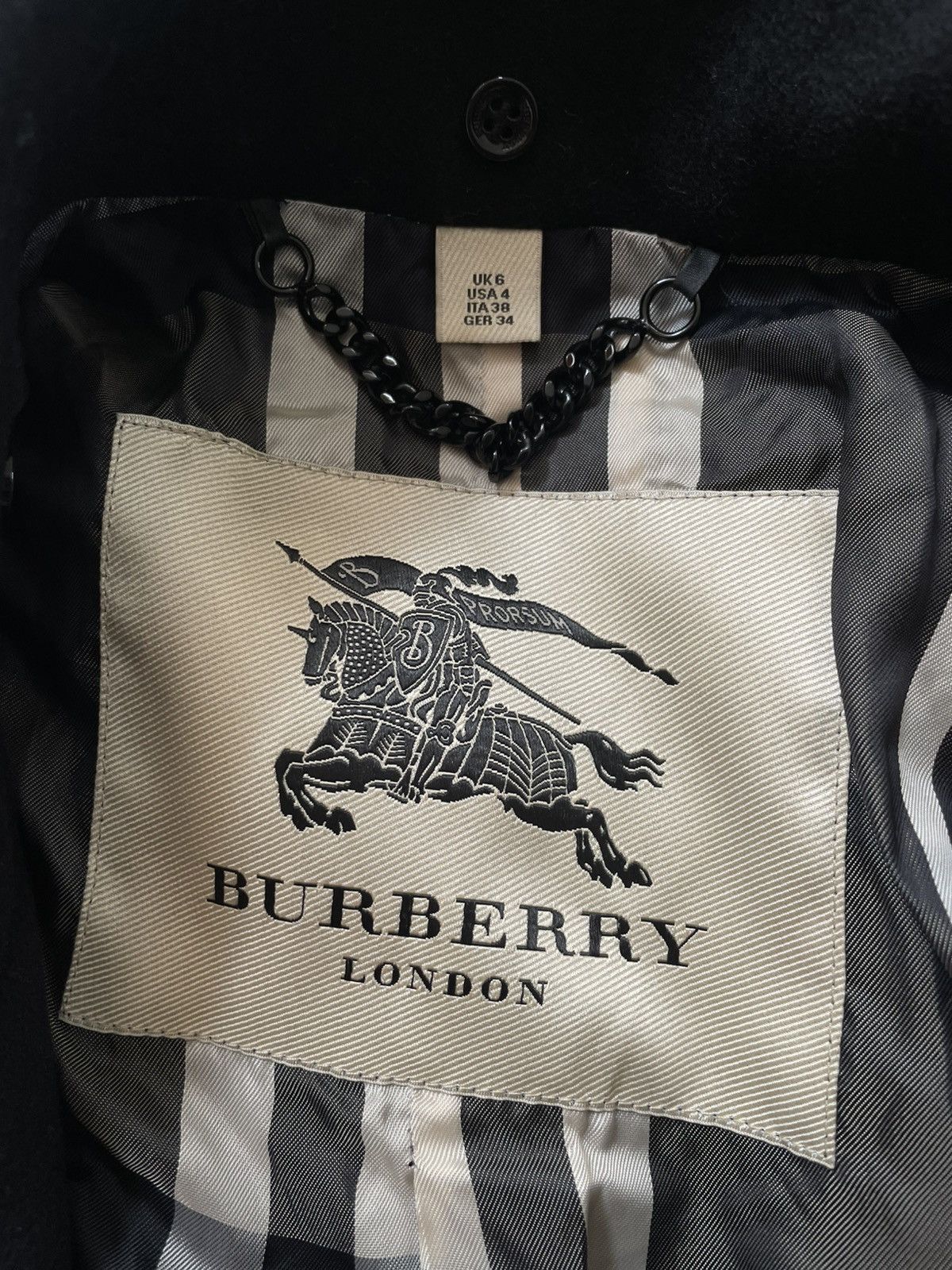 Burberry Burberry Cashmere Blend Double-breasted Coat Size S / US 4 / IT 40 - 4 Thumbnail
