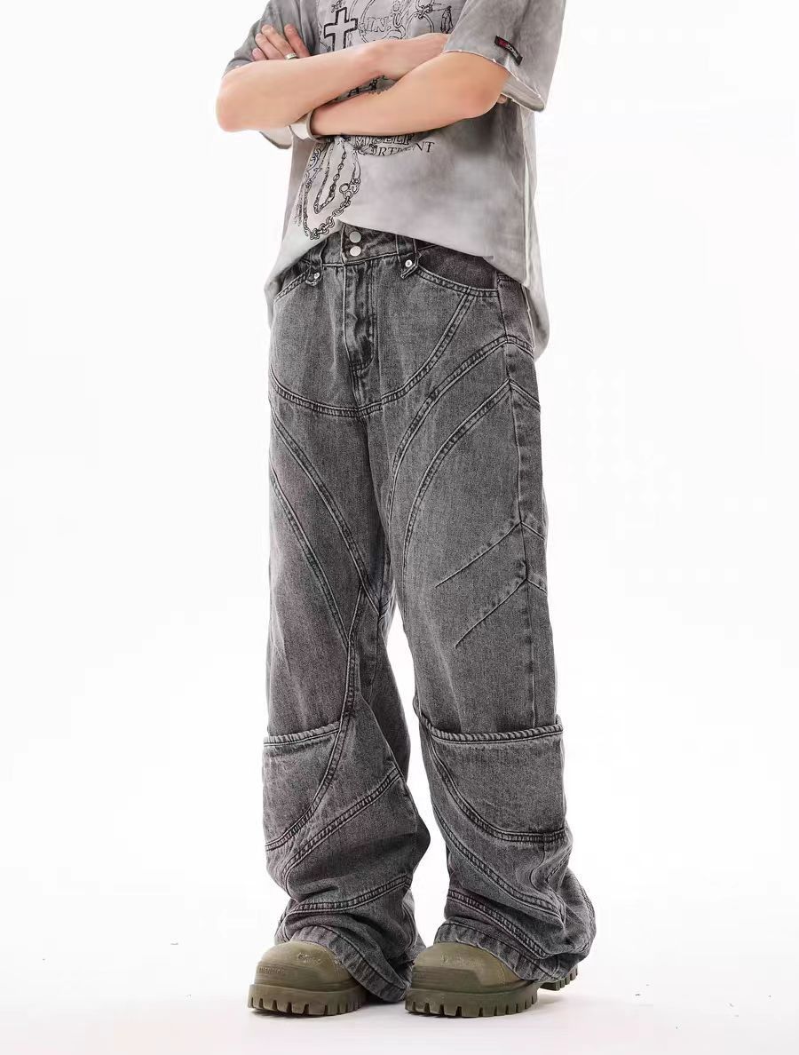 Japanese Brand × Jean Deconstructed vintage washed distressed baggy casual jeans Size US 30 / EU 46 - 3 Thumbnail