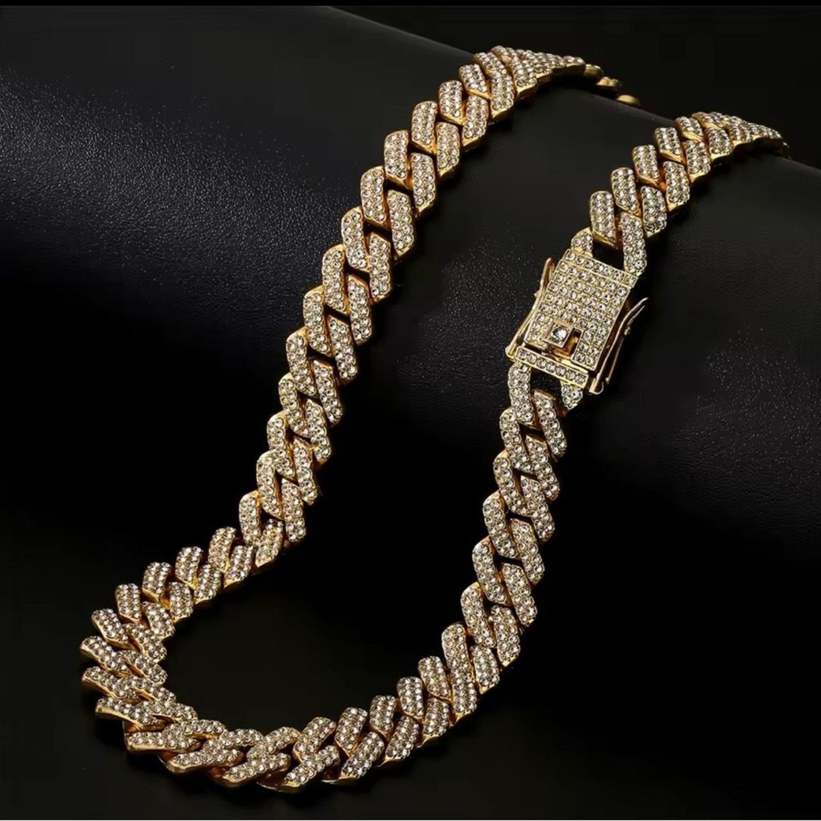 Other Cuban Link Chain For Women Iced Out Necklace 24” Size ONE SIZE - 7 Thumbnail