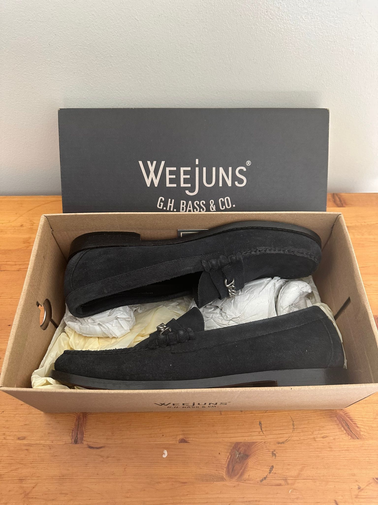 G.H. Bass & Co. G.H. Bass Weejuns - Lincoln Reverso Suede Leather Loafers Size US 10 / EU 43 - 4 Thumbnail
