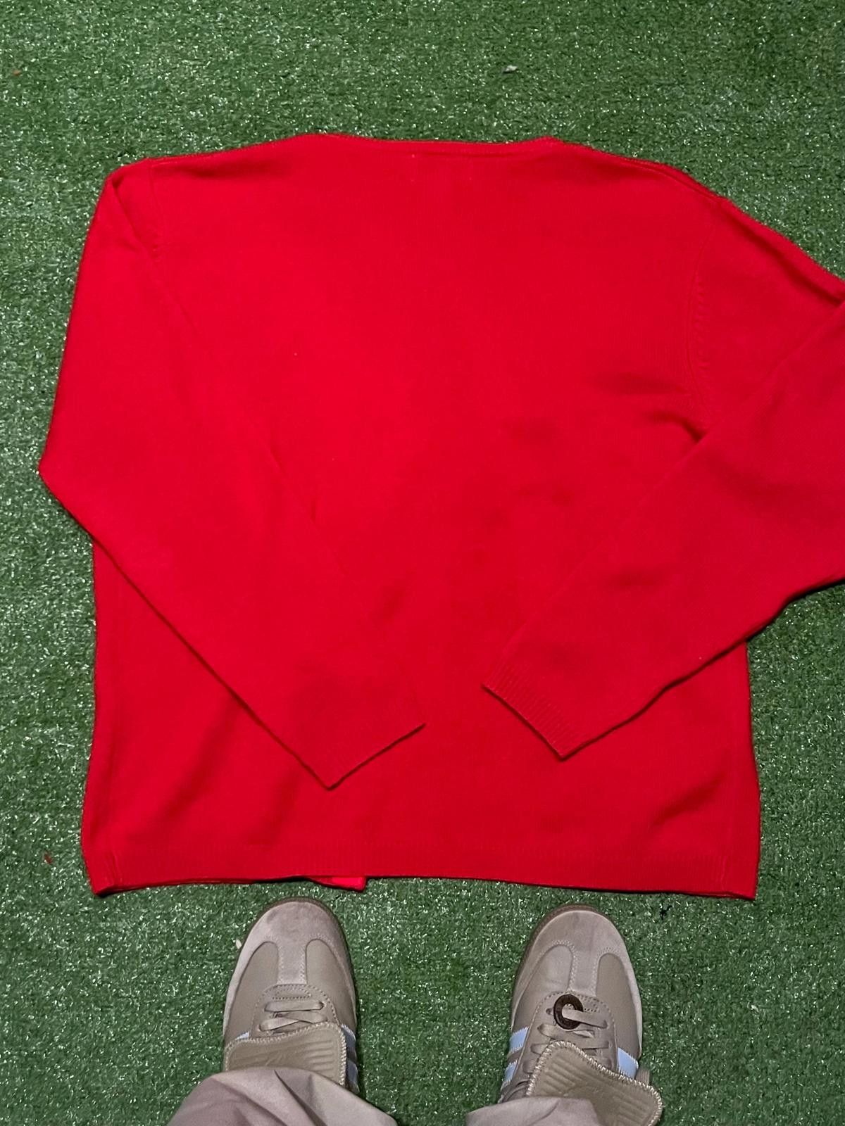 Pendleton Pendleton Red Lambswool Cardigan Sweater, Size Large Size L / US 10 / IT 46 - 2 Thumbnail