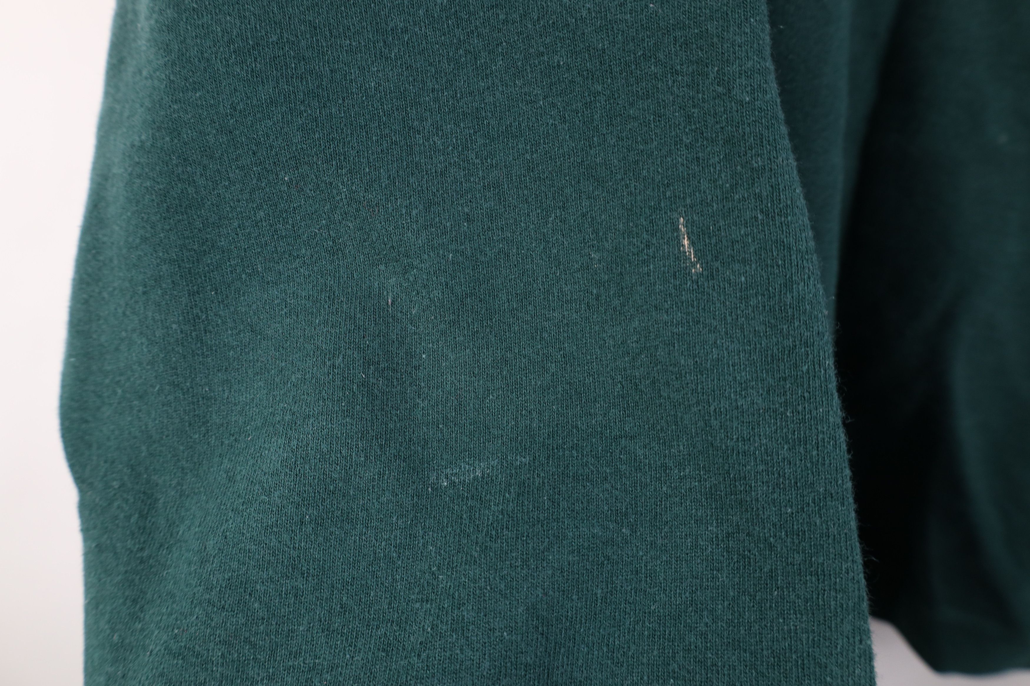 Vintage Vintage 90s Streetwear Blank Heavy Crewneck Sweatshirt Green Size US XL / EU 56 / 4 - 6 Thumbnail