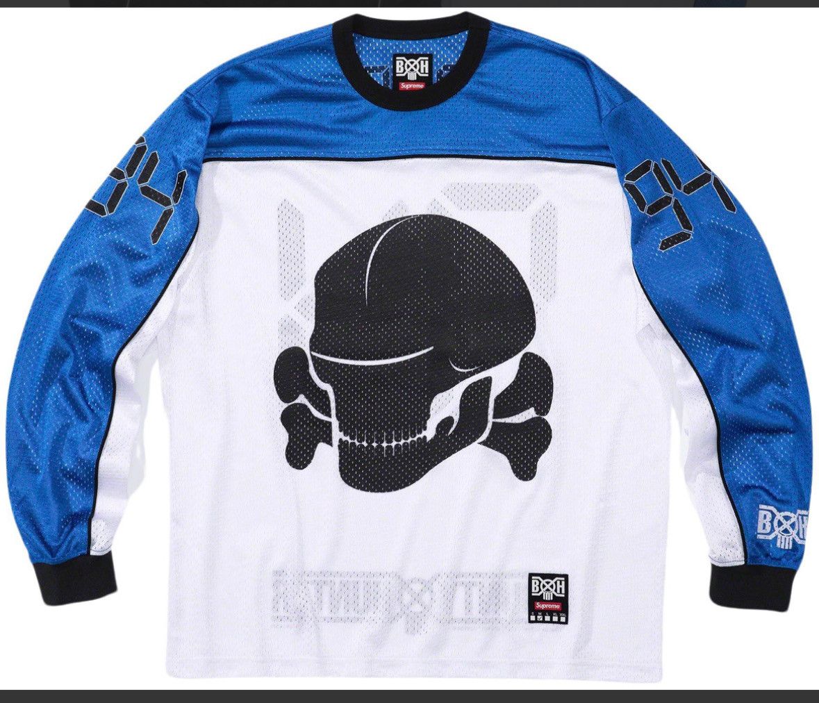NWT Supreme Bounty Hunter Mesh Moto Jersey - White - Med