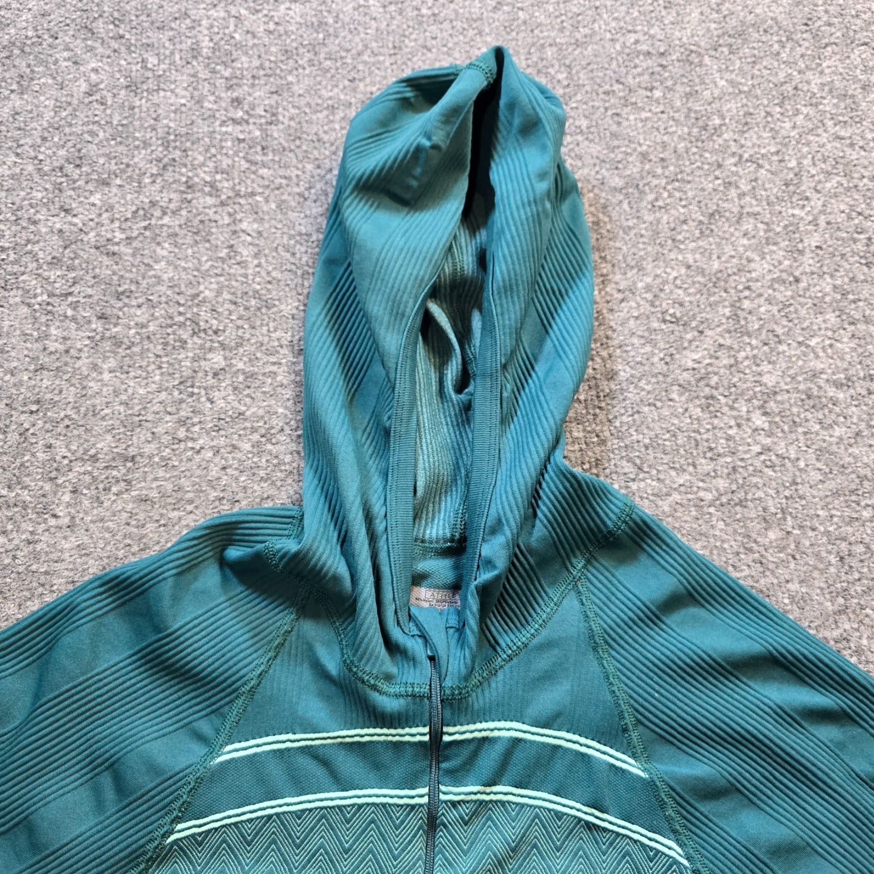 Athleta Athleta Jacket Women M Green Hoodie Full Zip Stretch Texture Knit Athletic Size M / US 6-8 / IT 42-44 - 2 Thumbnail