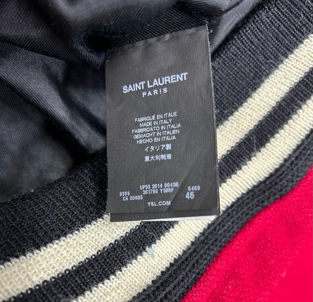 Saint Laurent Paris saint laurent Red Leopard Print Baseball Jersey-2505 Size US S / EU 44-46 / 1 - 4 Thumbnail