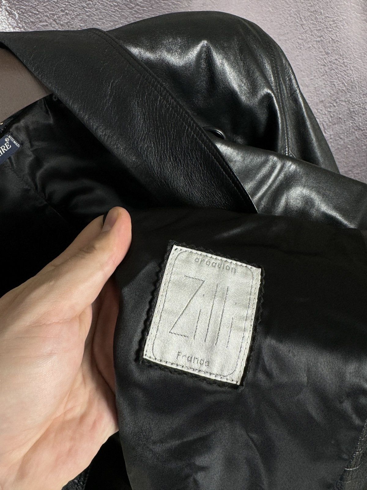 Other Zilli Made in France vintage pointaire creation leather coat Size ONE SIZE - 11 Thumbnail