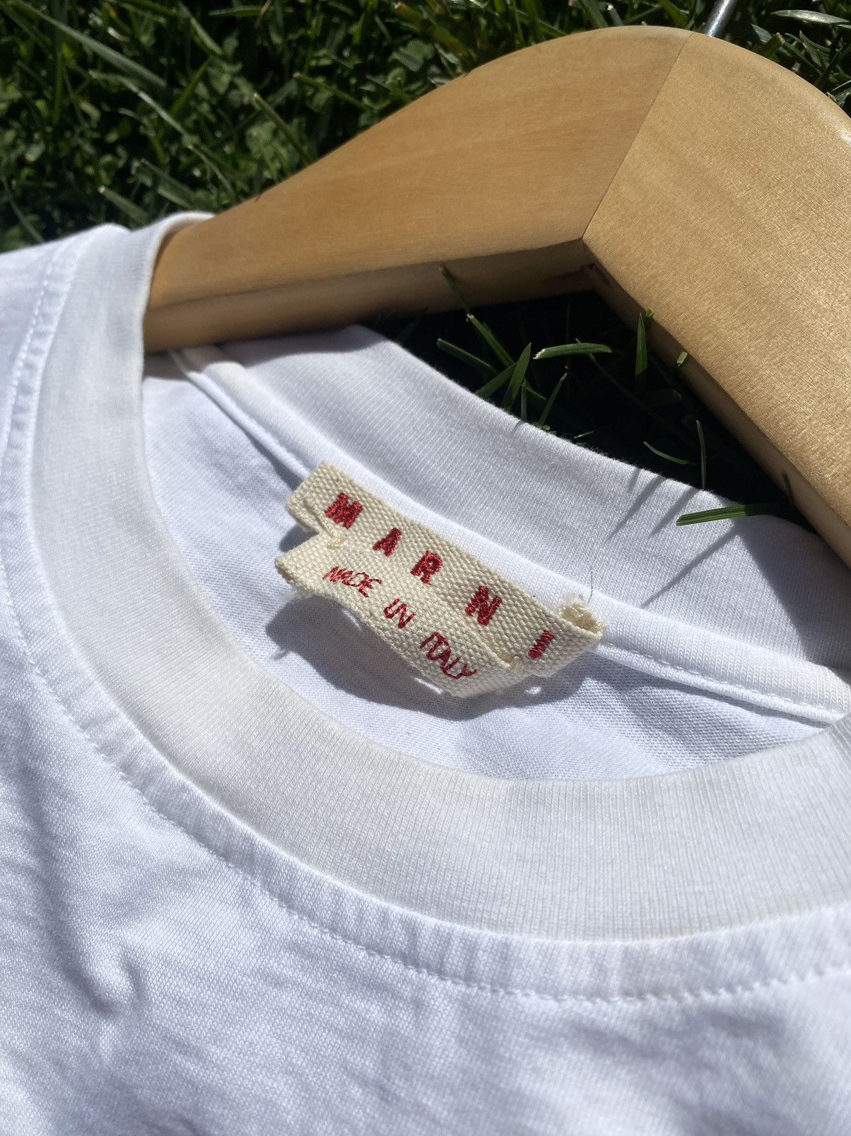 Marni Oversized White T-Shirt Blouse Size S / US 4 / IT 40 - 2 Thumbnail