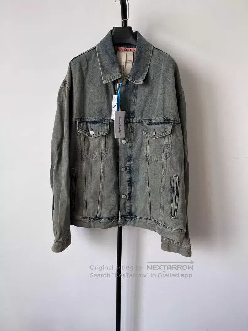 Acne Studios Acne Studios Loose Washed Drop Shoulder Single Breasted De Size US S / EU 44-46 / 1 - 1 Thumbnail