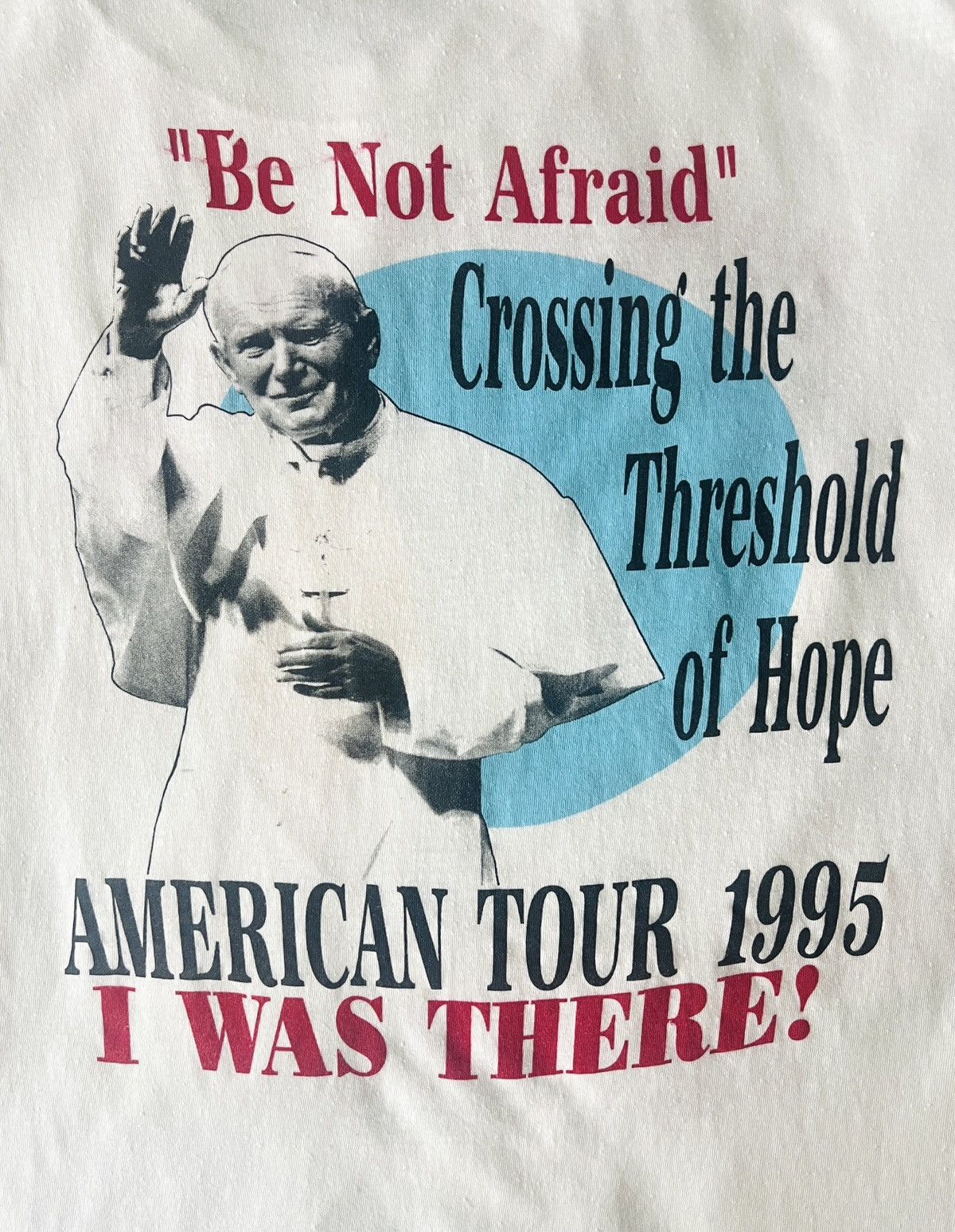 Vintage Vintage 1995 Pope John Paul II Visits America Shirt - XL Size US XL / EU 56 / 4 - 6 Thumbnail