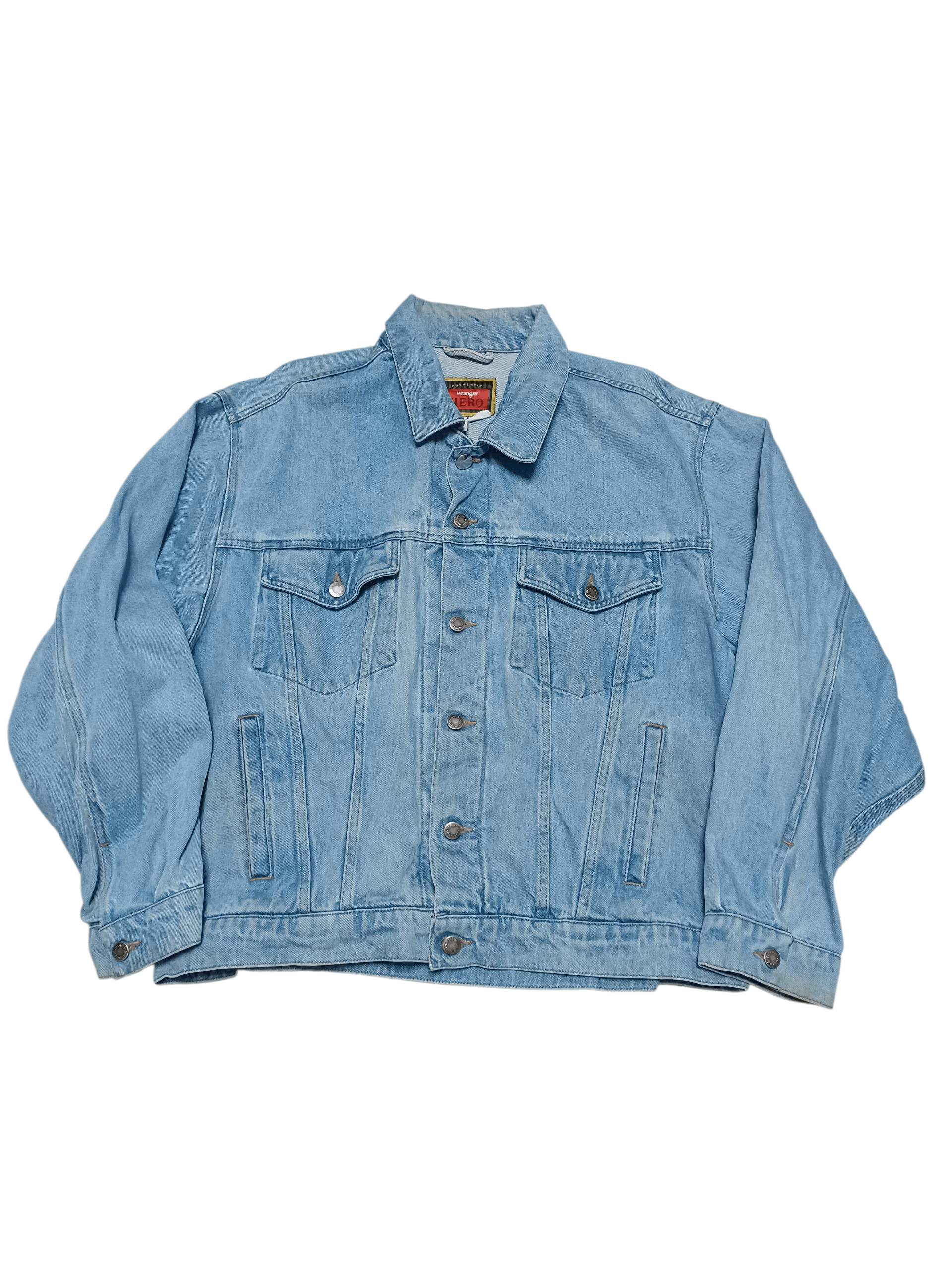 Wrangler WRANGLER HERO VINTAGE FIRE SKY BLUE DENIM JACKET Size US XL / EU 56 / 4 - 1 Thumbnail