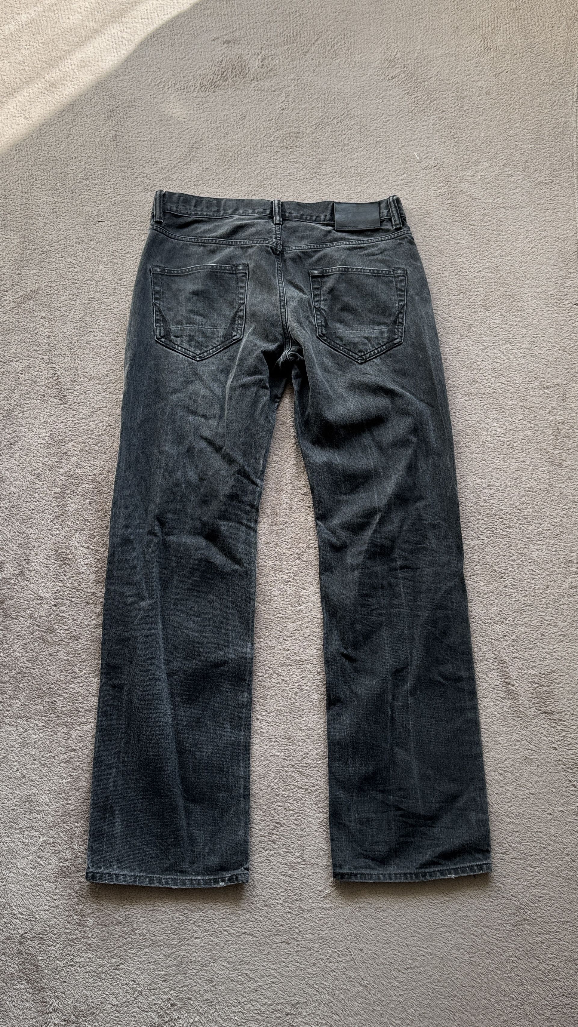 Japanese Brand Helmut Lang Vibe Allsaints Y2K Washed Denim Straight Jeans Size US 32 / EU 48 - 4 Thumbnail