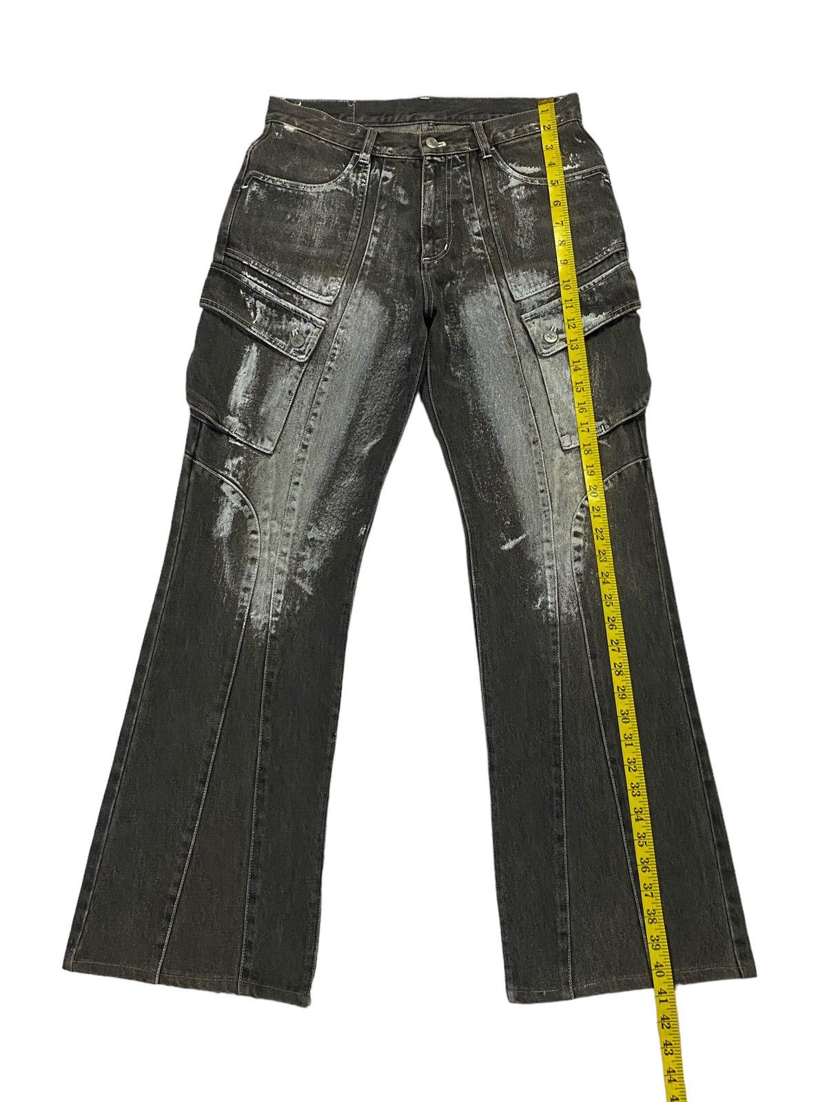 If Six Was Nine × Japanese Brand Berning Sho Flared Cargo Jeans Size US 30 / EU 46 - 6 Thumbnail
