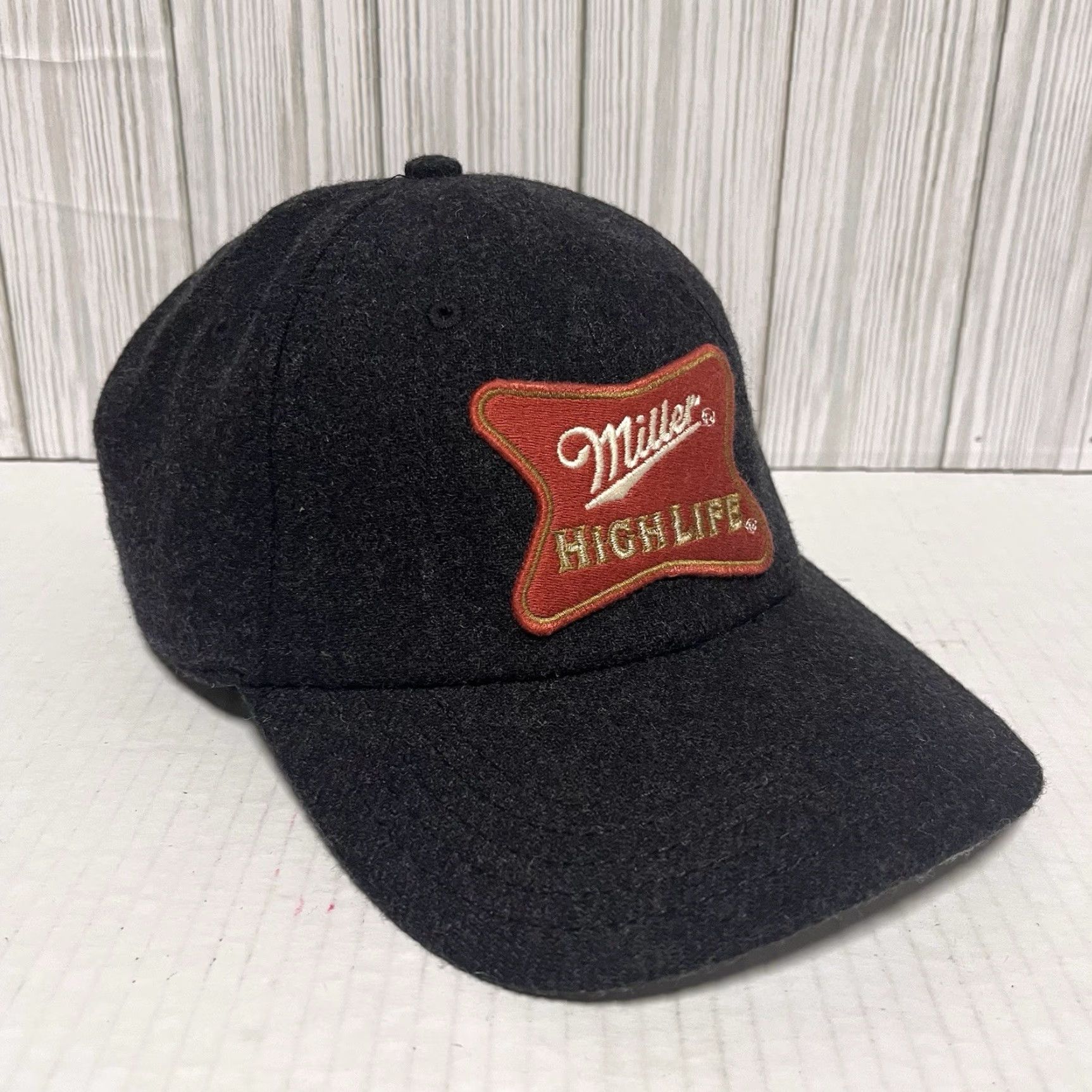 American Needle Miller High Life Beer Hat Cap Adjustable American Needle Wool Blend Archive Men's Baseball Cap One Size Black Adjustable Breathable Vintage? No. Size ONE SIZE - 4 Thumbnail
