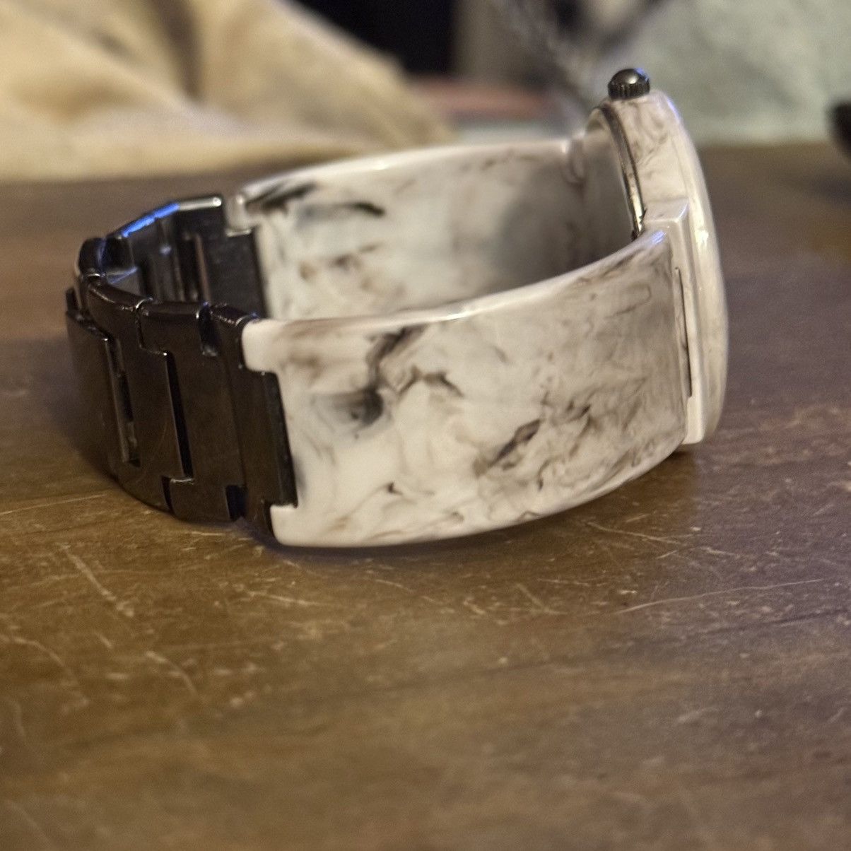 Other Vintage Ann Klein marbled white ceramic watch Size ONE SIZE - 8 Thumbnail