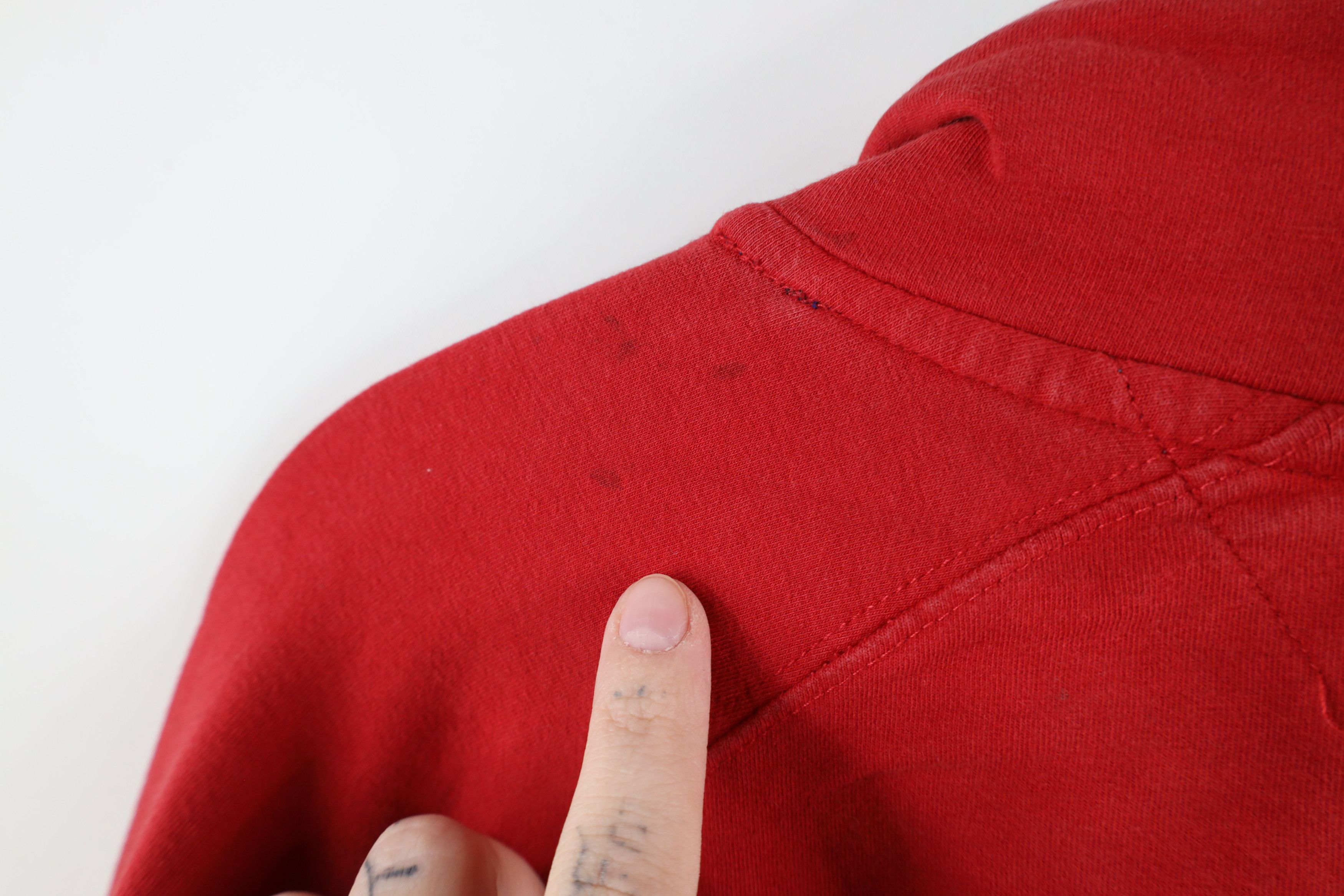 Tommy Hilfiger × Vintage Vintage 90s Tommy Hilfiger Out Big Logo Half Zip Sweater Size US XXL / EU 58 / 5 - 12 Thumbnail