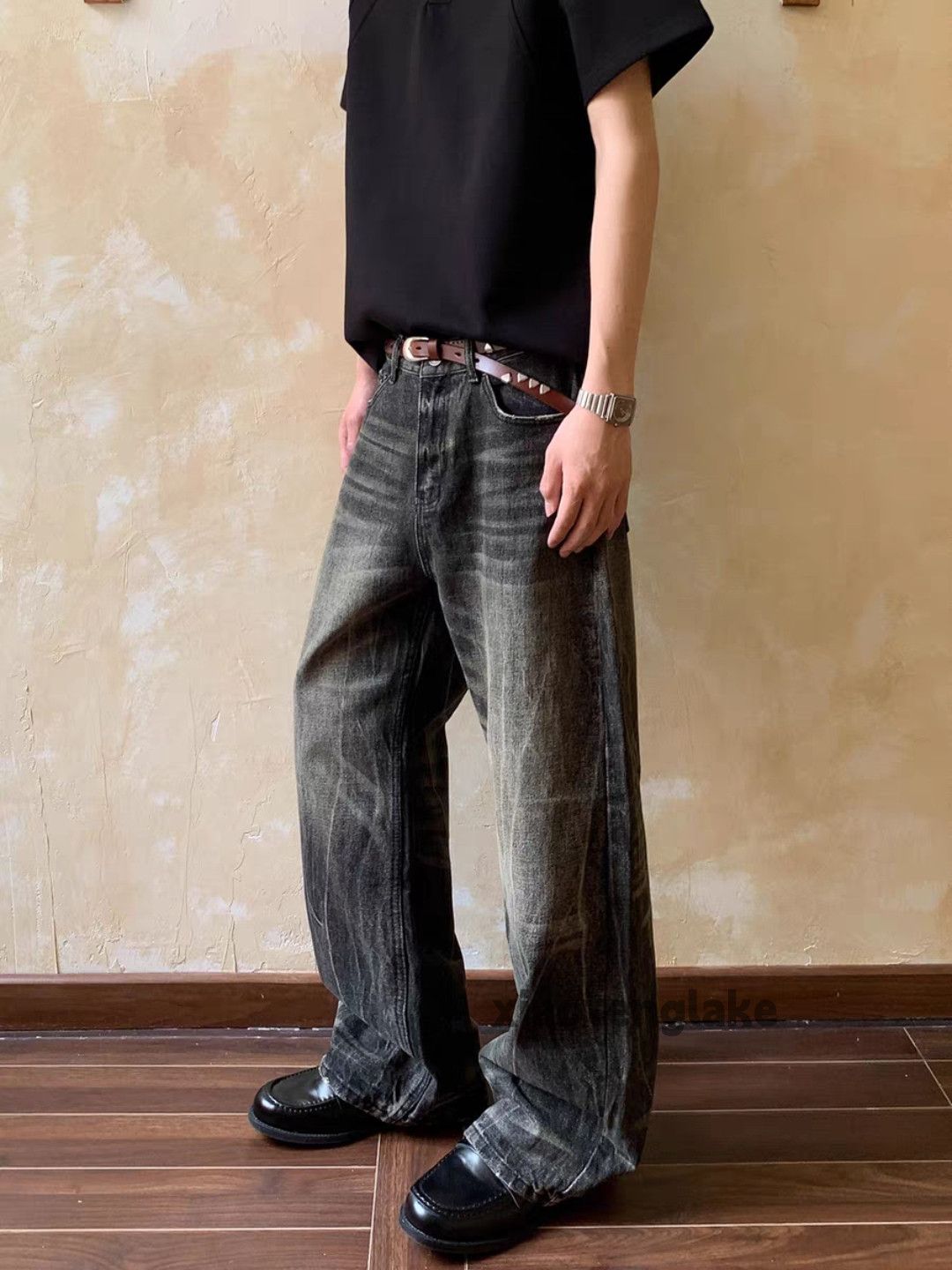 Jean ltx vintage washed faded cleanfit loose baggy jeans Size US 34 / EU 50 - 3 Thumbnail