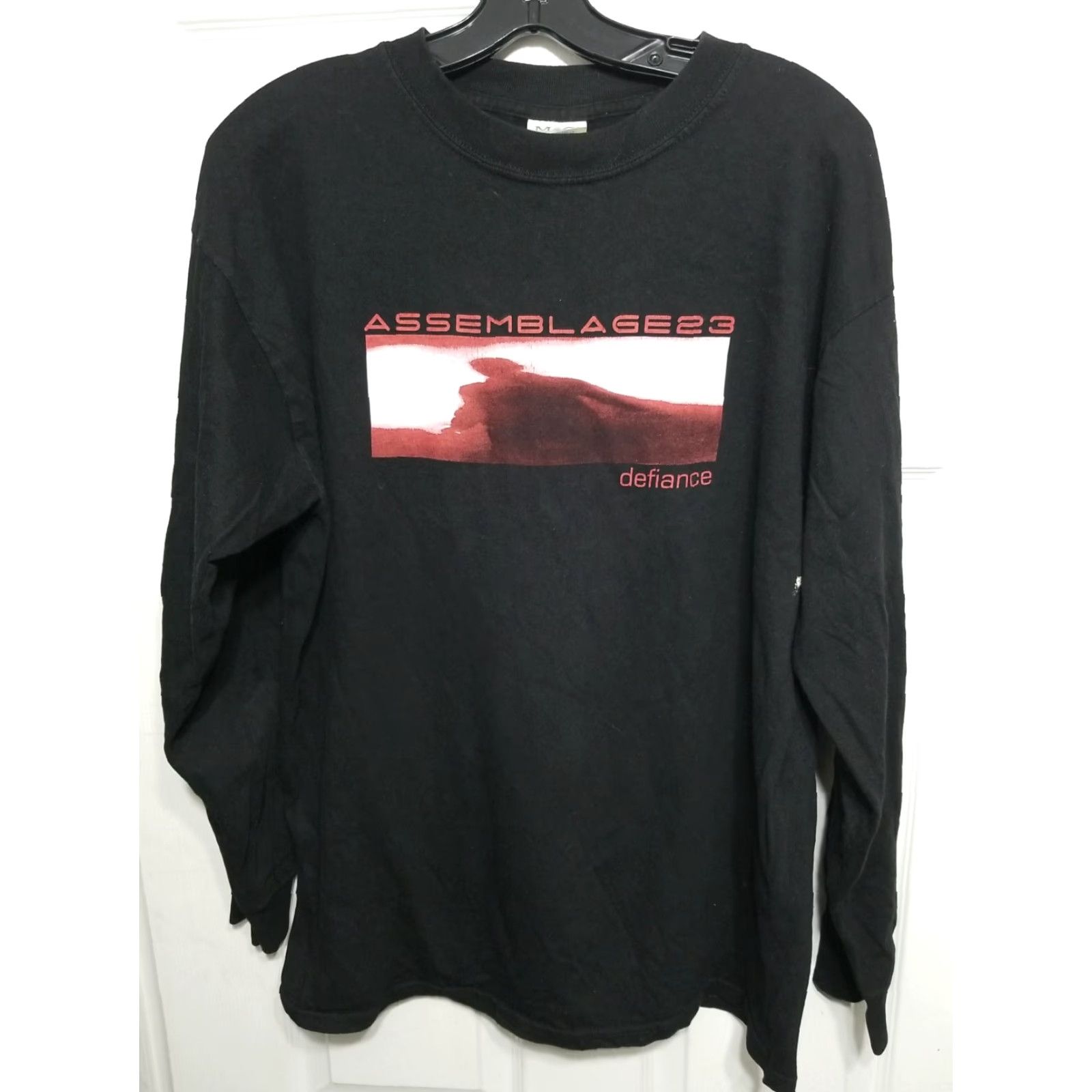 Vintage Vintage Assemblage 23 Defiance Shirt Men L Techno Electronic Tour Shirt Shirt Black Cotton Crew Neck Short Sleeve M&O KNITS Vintage Yes Women? Mens Size US L / EU 52-54 / 3 - 2 Thumbnail