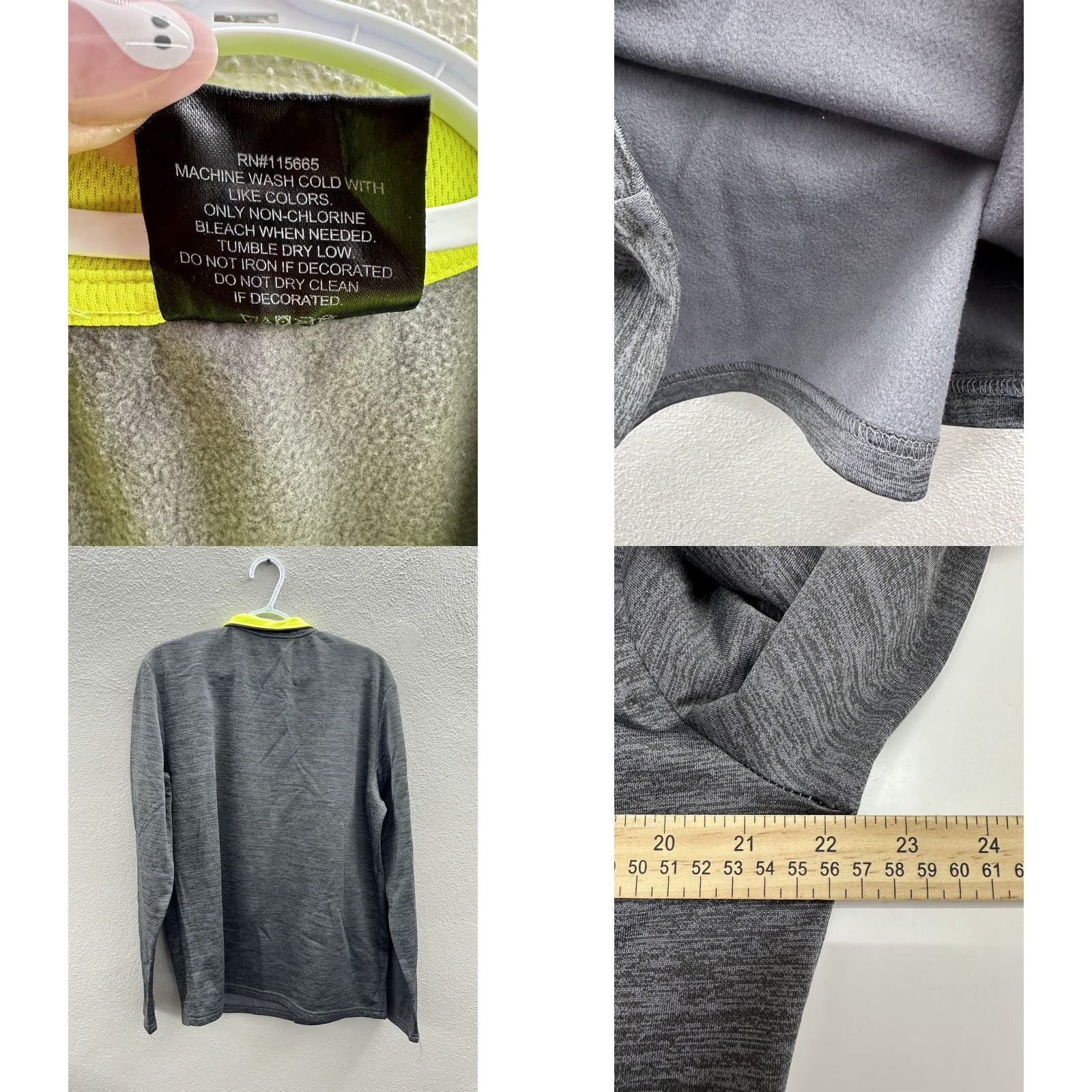 DC Comics DC Comics Batman Pullover Size Medium Gray Logo Long Sleeve Quarter Zip Mens Size US M / EU 48-50 / 2 - 8 Thumbnail