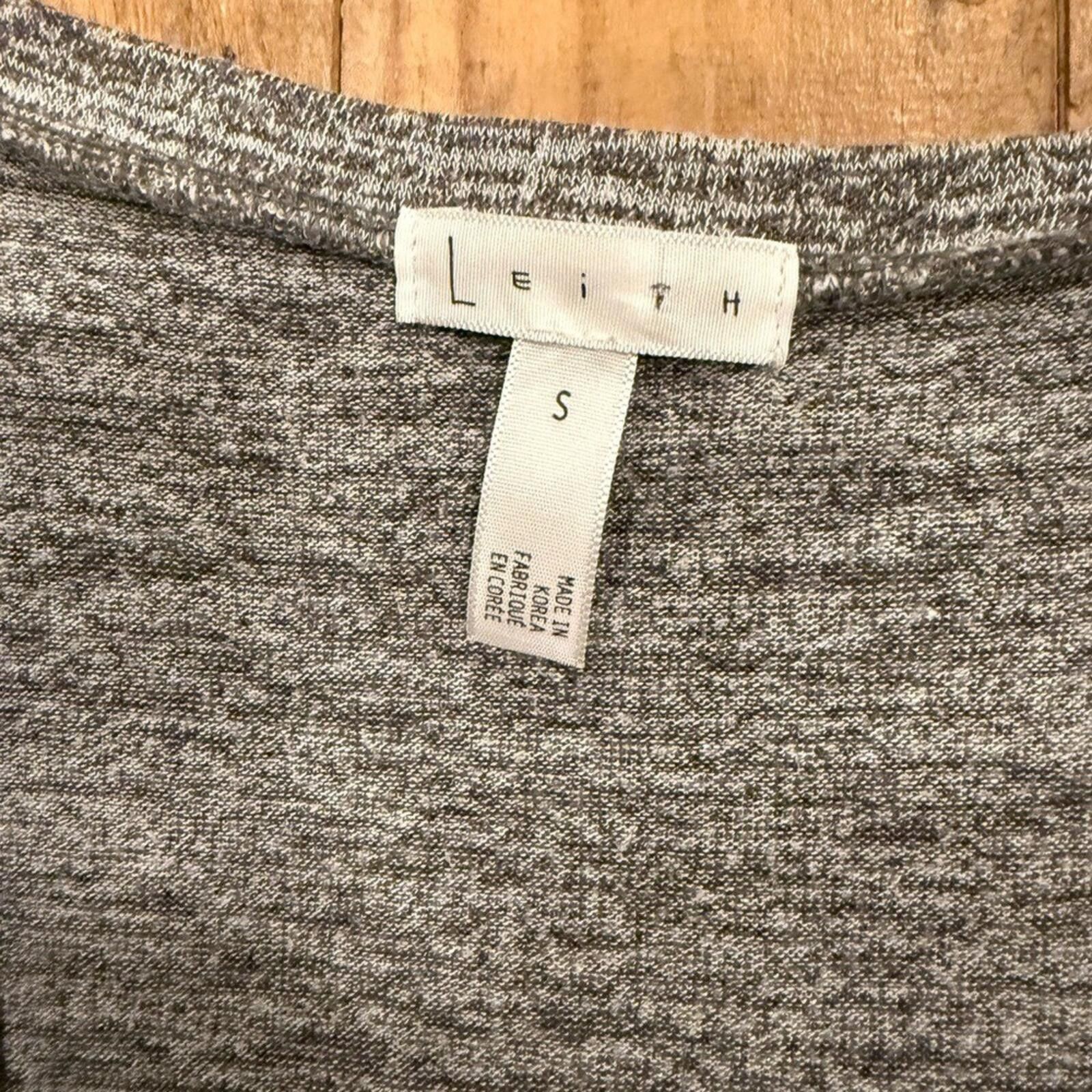 Leather Leith Gray Marled Sleeveless Dress S Soft Stretch Mini Shift Size S / US 4 / IT 40 - 6 Thumbnail