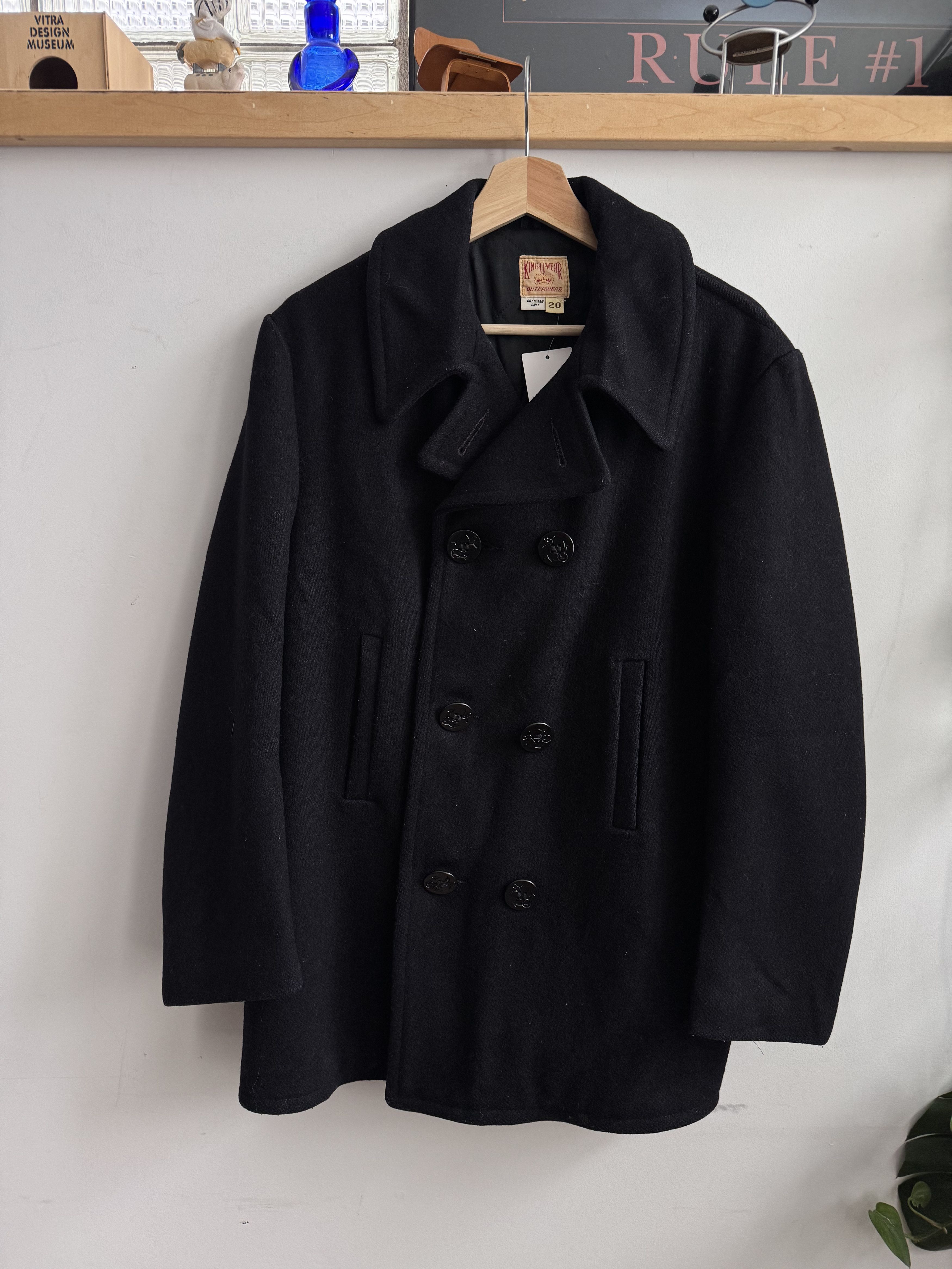 Vintage 1950s King O Wear Wool Peacoat Size 20 Size 3XL / US 20-22 - 1 Thumbnail