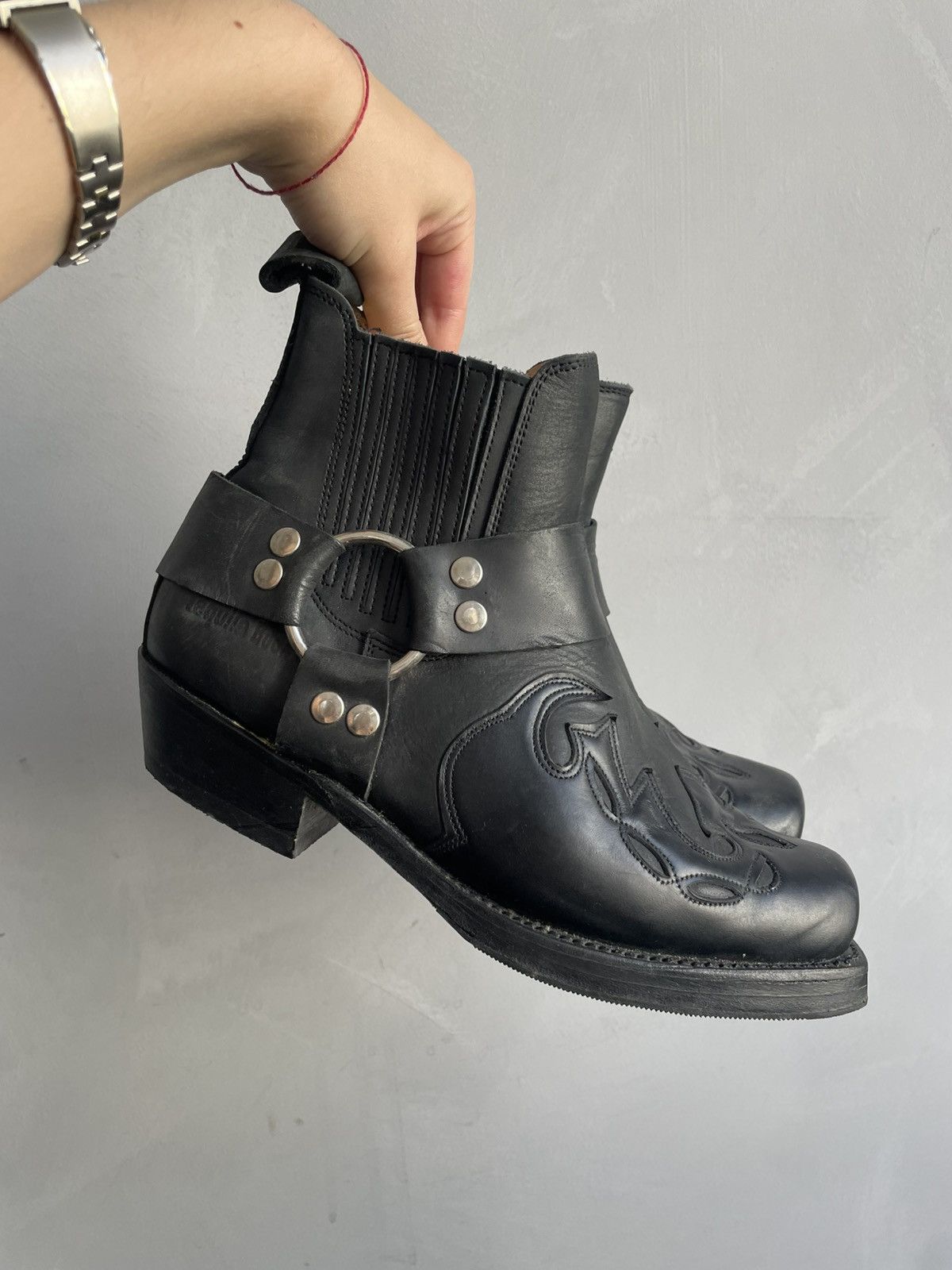 Harley Davidson Retro flames boots western Ankle moto harley davidson style Size US 9 / IT 39 - 12 Thumbnail